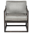Lian Occasional Chair in Dove Leather