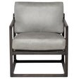 Lian Occasional Chair in Dove Leather - Central Designs