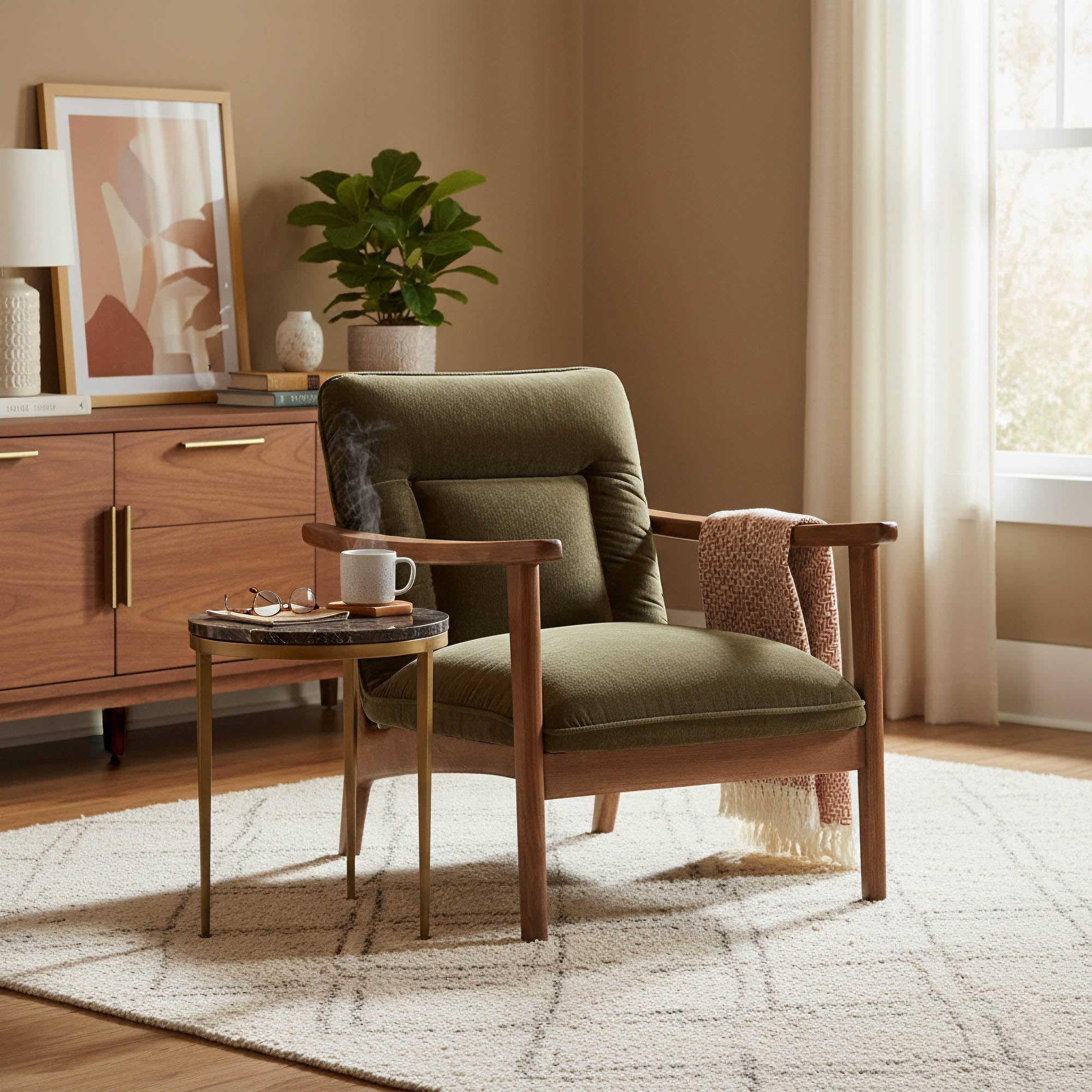 Highland Club Chair - Pine - Central Designs