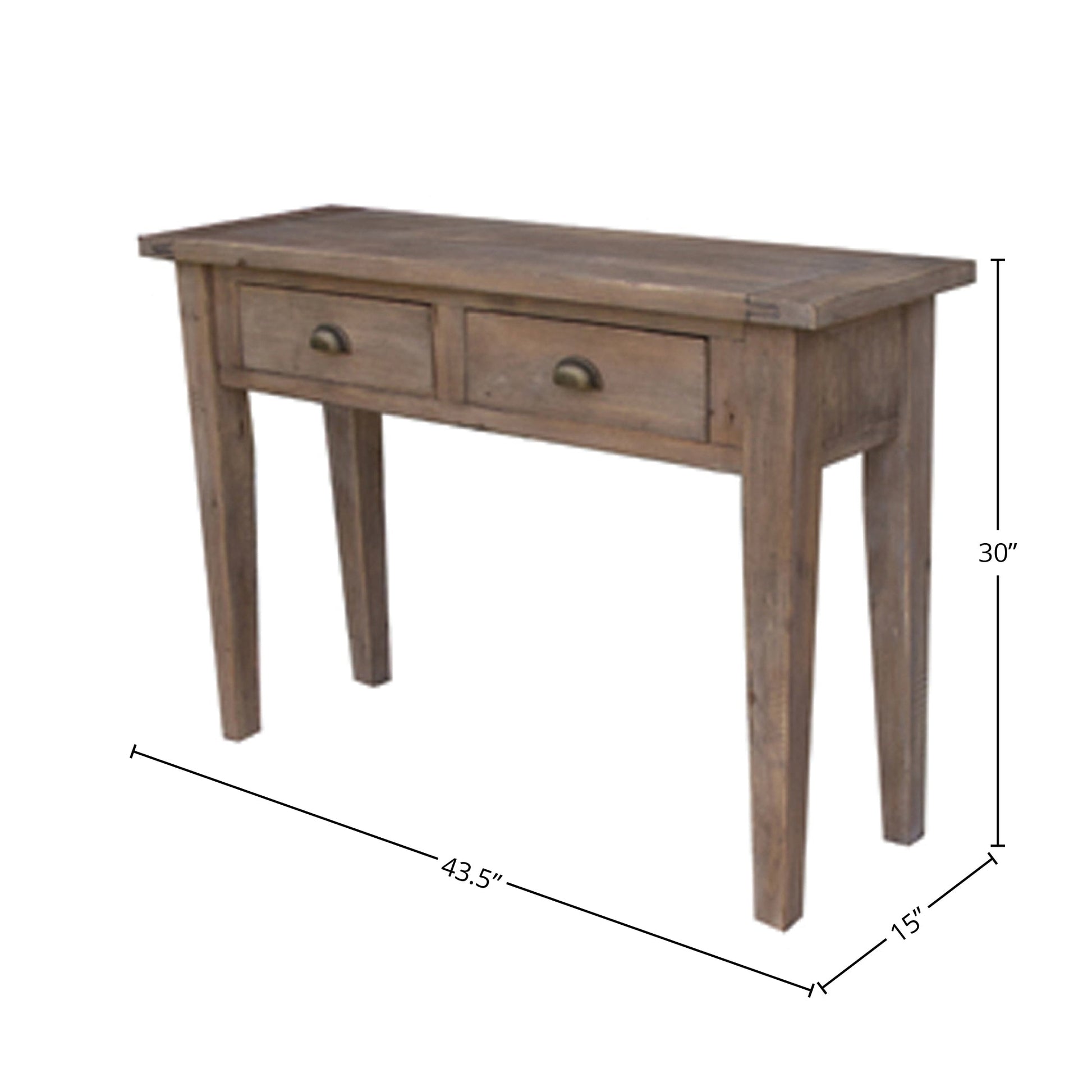 Irish Coast Small Console Table - Sundried - Central Designs