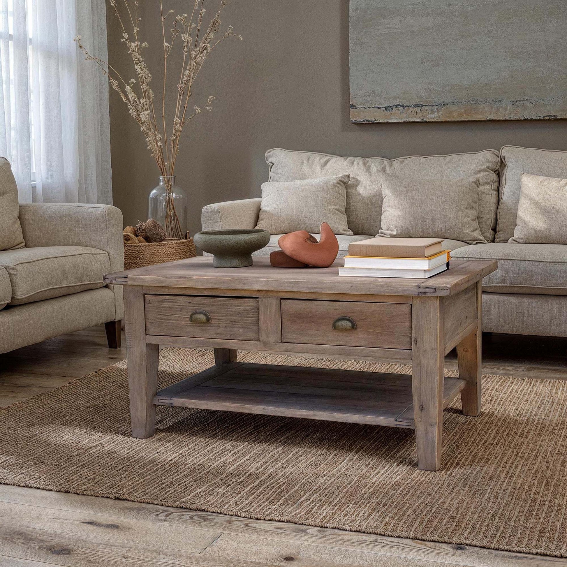 Irish Coast Small Coffee Table - Sundried - Central Designs