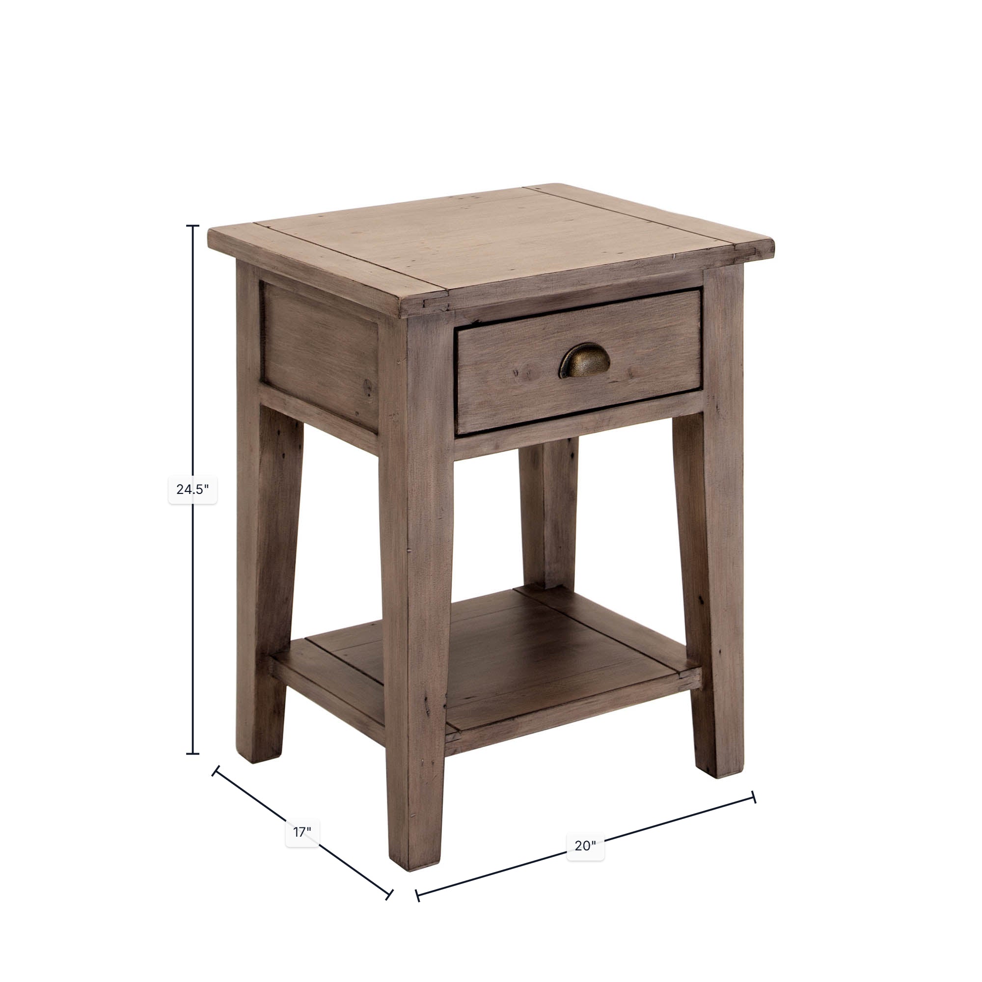 Irish Coast Small Side Table - Sundried - Central Designs
