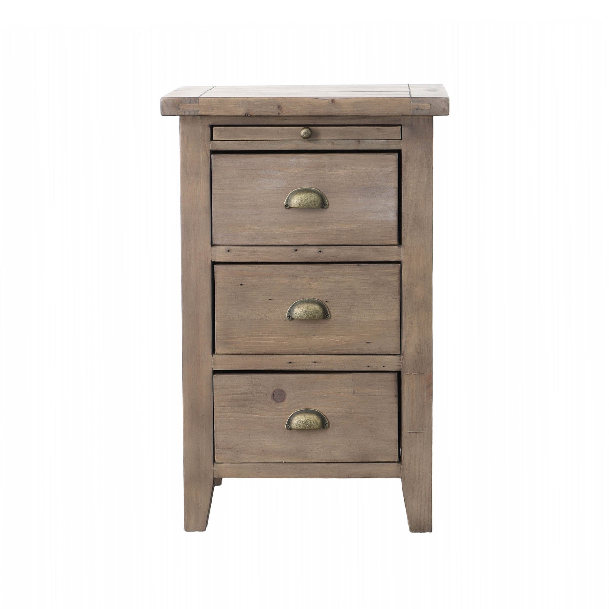 Irish Coast 3 Drw Nightstand - Sundried - Central Designs