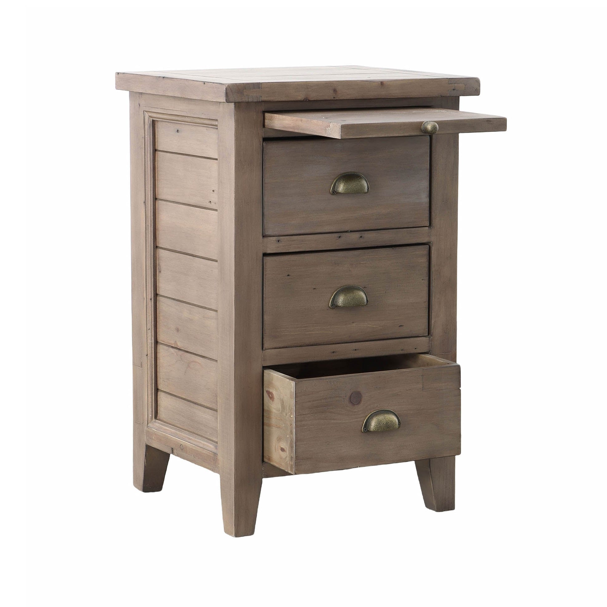 Irish Coast 3 Drw Nightstand - Sundried - Central Designs