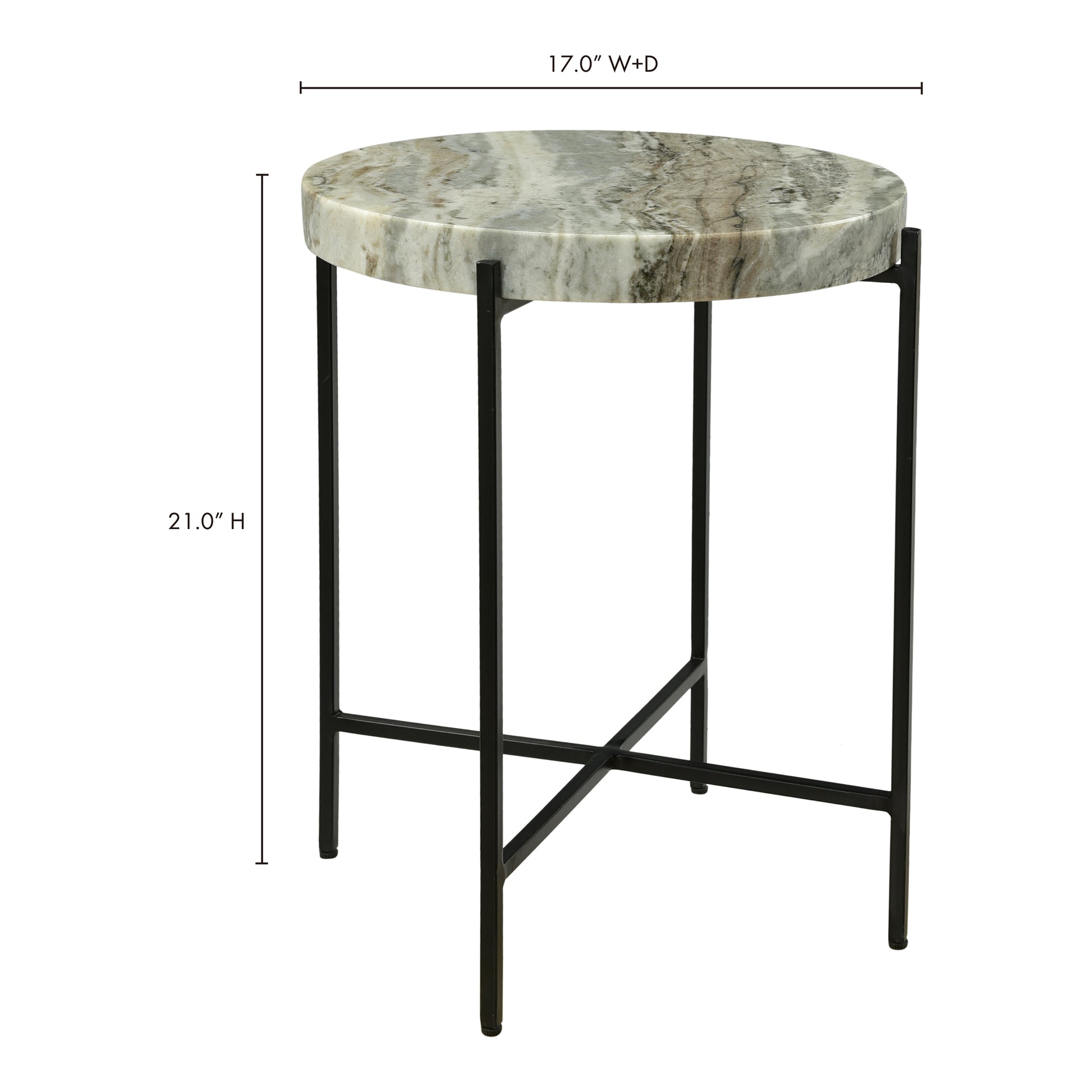 Cirque Accent Table Light Brown - Central Designs