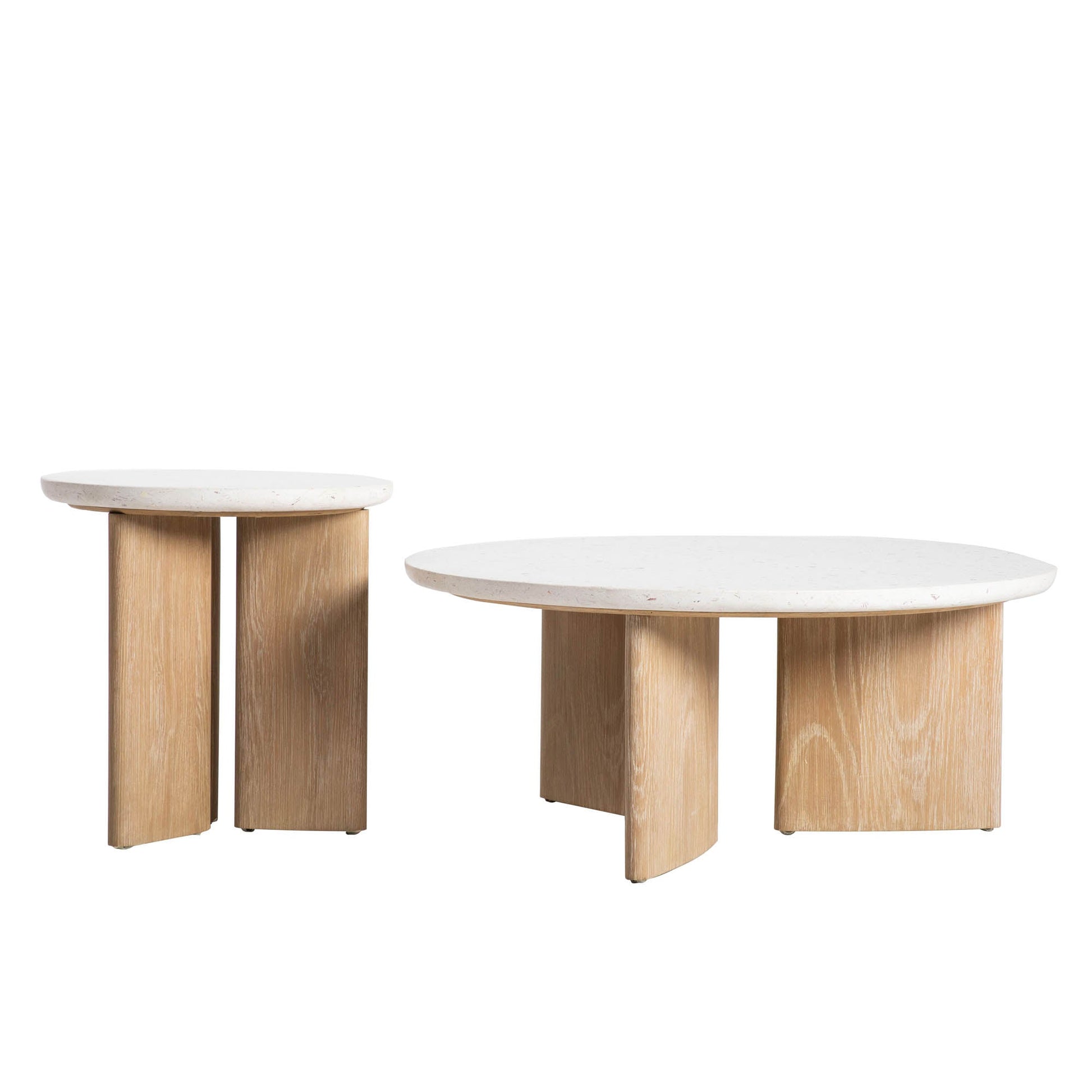 Infinity Coffee Table - Seashell Finish - Central Designs