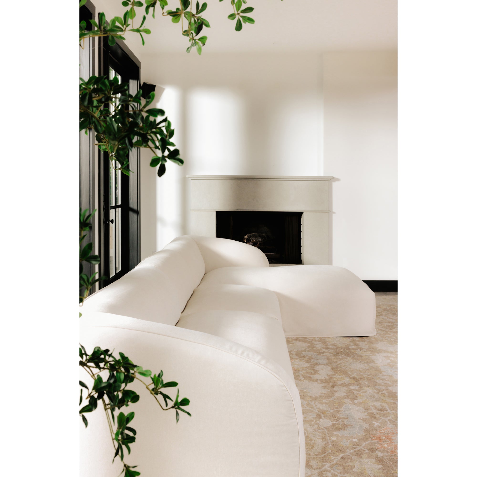 Isla Left Arm Facing Chair Beige - Central Designs