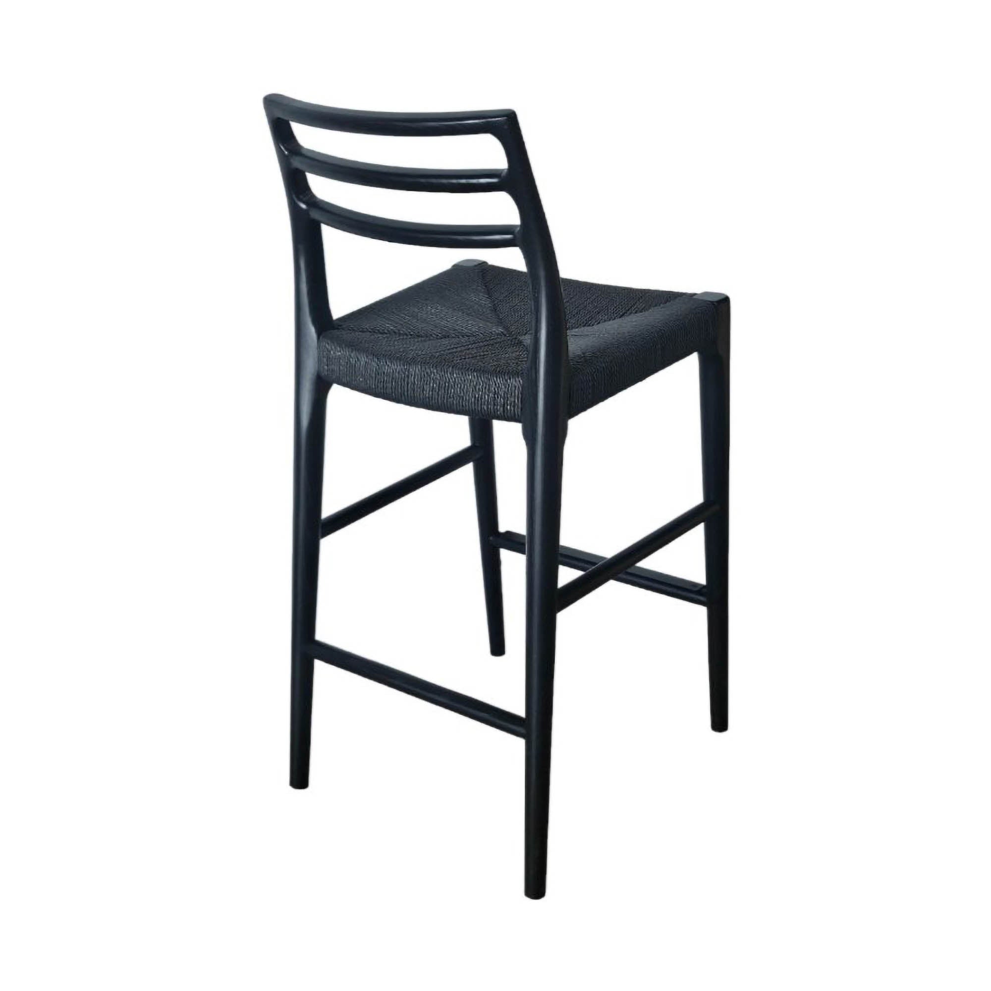 Java Narrow Counter Stool w/ 26" Seat Height - Black
