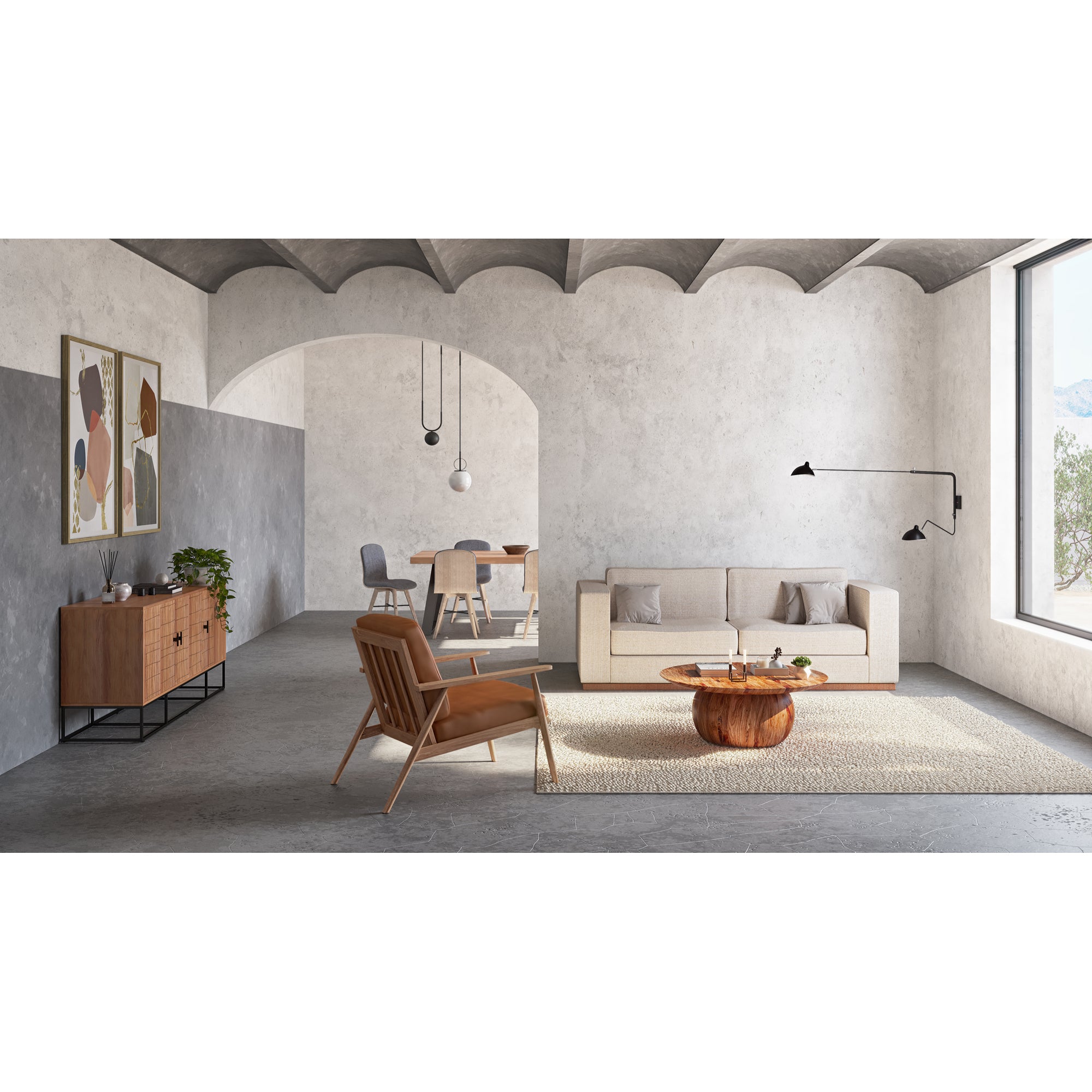 Bradbury Coffee Table Natural - Central Designs