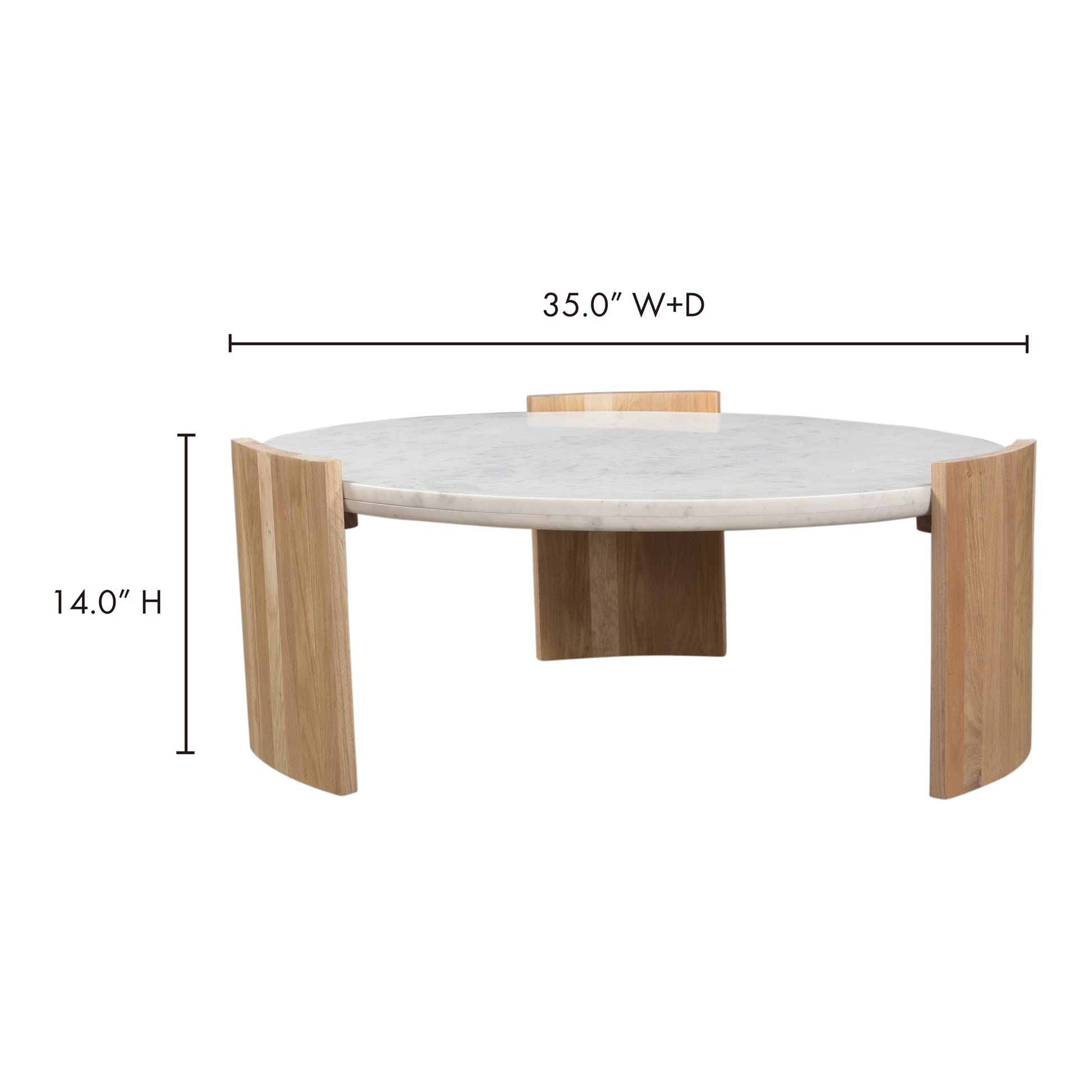 Dala Coffee Table White - Central Designs