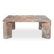 Segment Coffee Table Orange Levante Marble - Central Designs