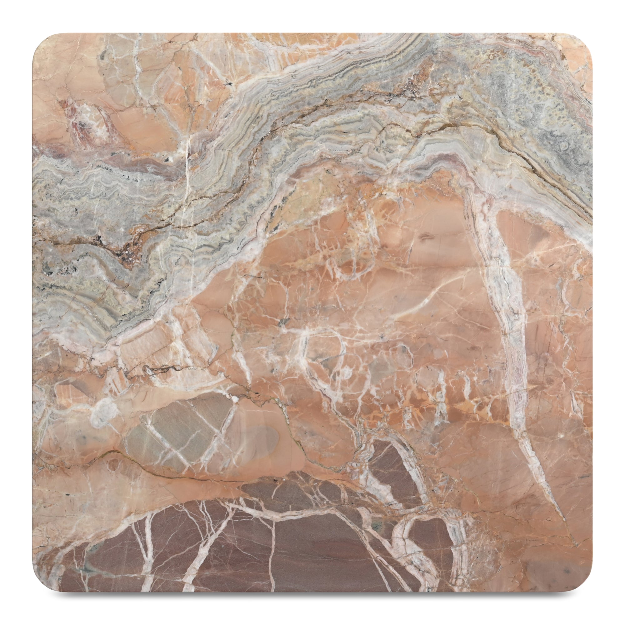 Segment Coffee Table Orange Levante Marble - Central Designs