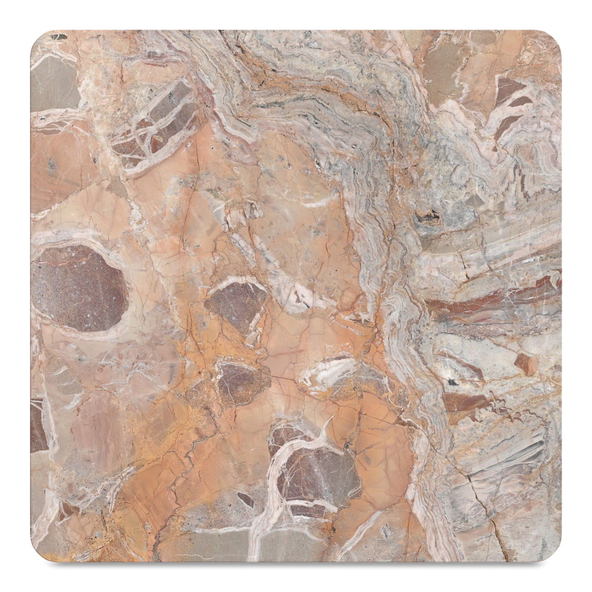 Segment Coffee Table Orange Levante Marble - Central Designs