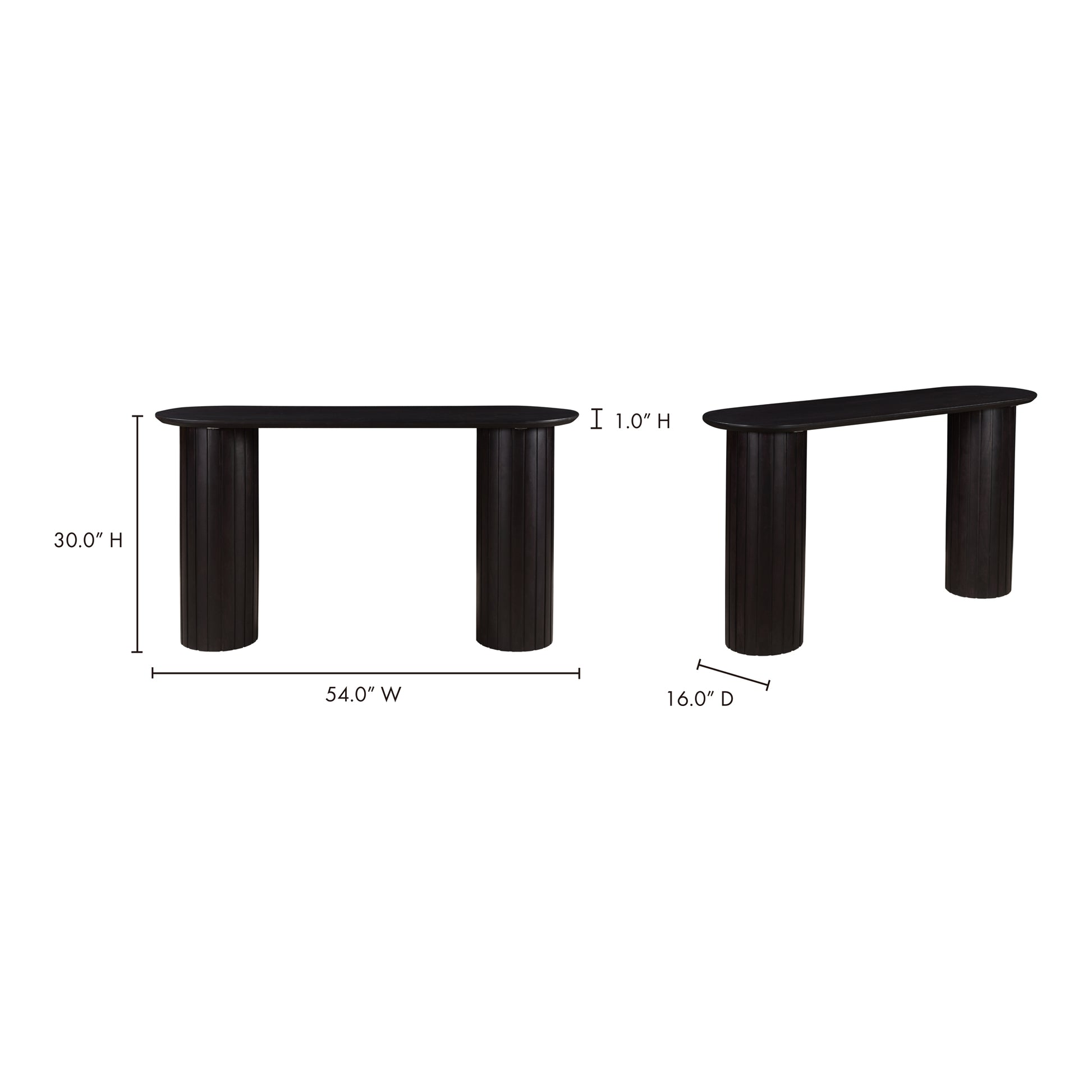 Povera Console Table Black - Central Designs