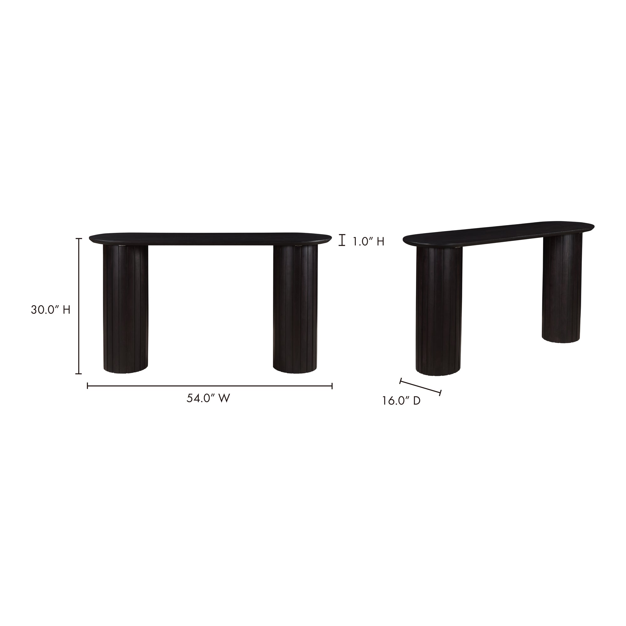 Povera Console Table Black - Central Designs