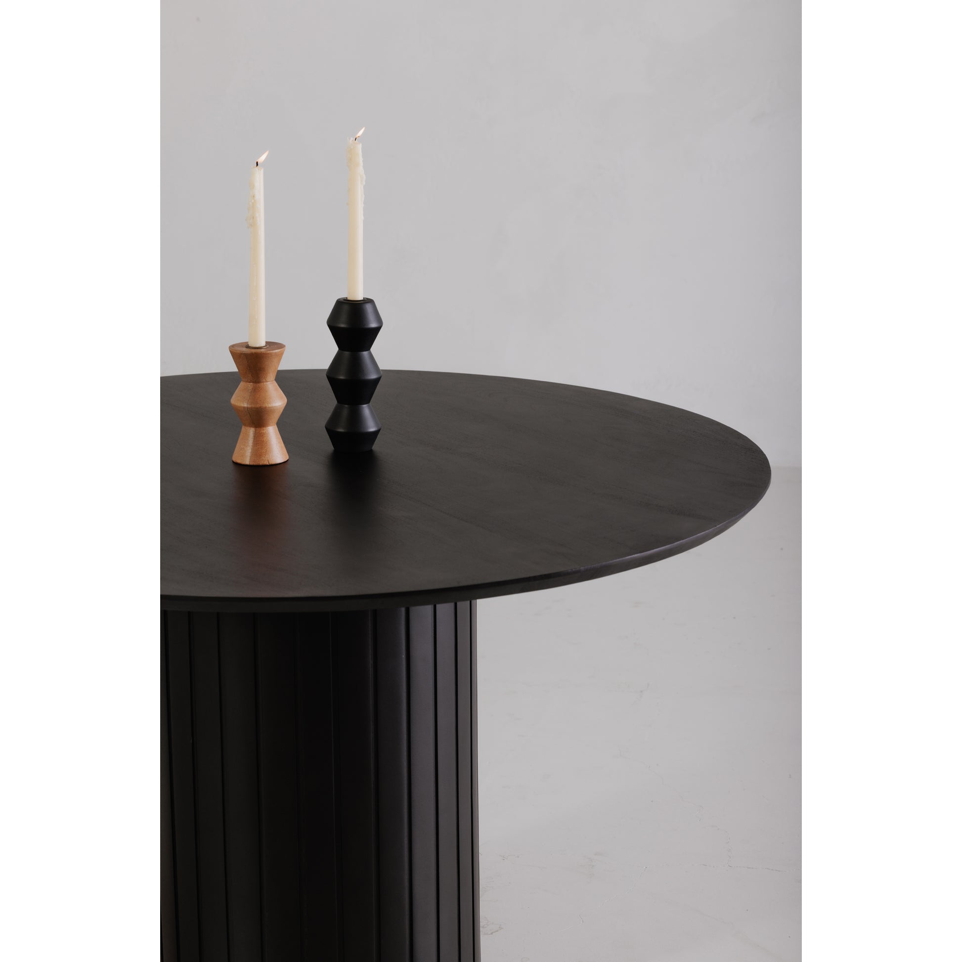 Povera Round Dining Table Black - Central Designs