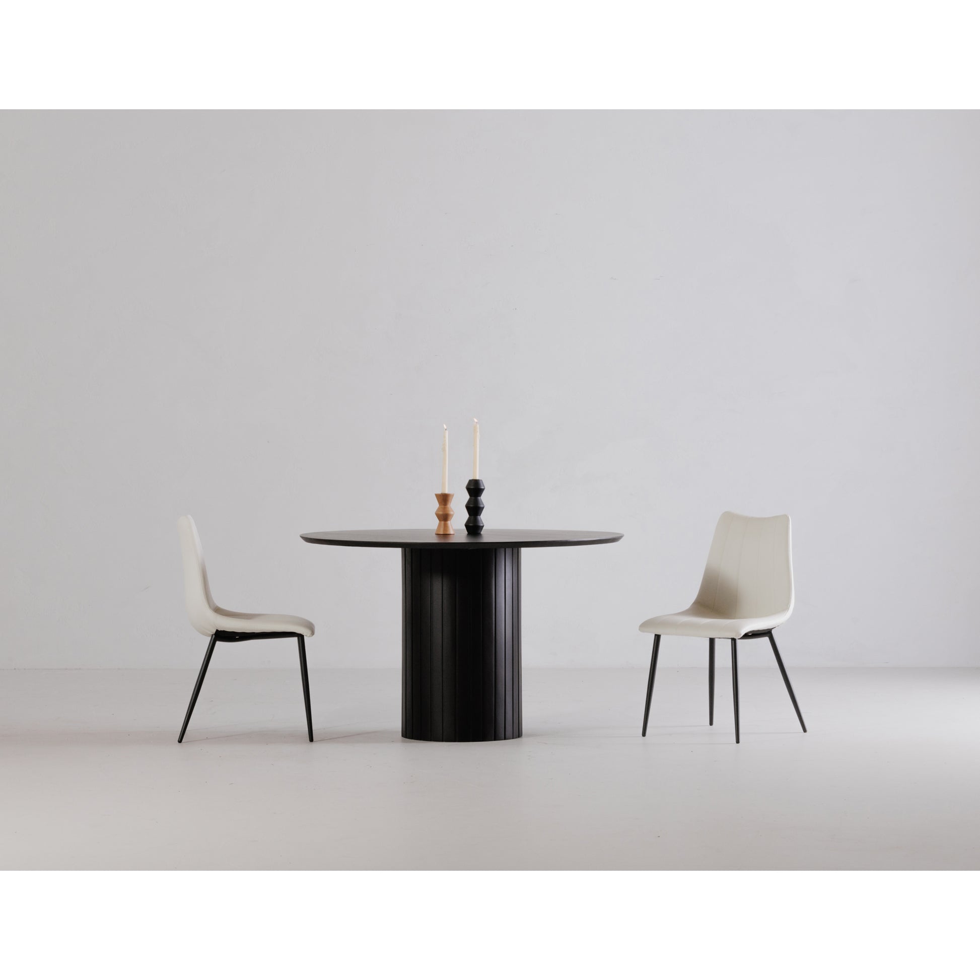 Povera Round Dining Table Black - Central Designs