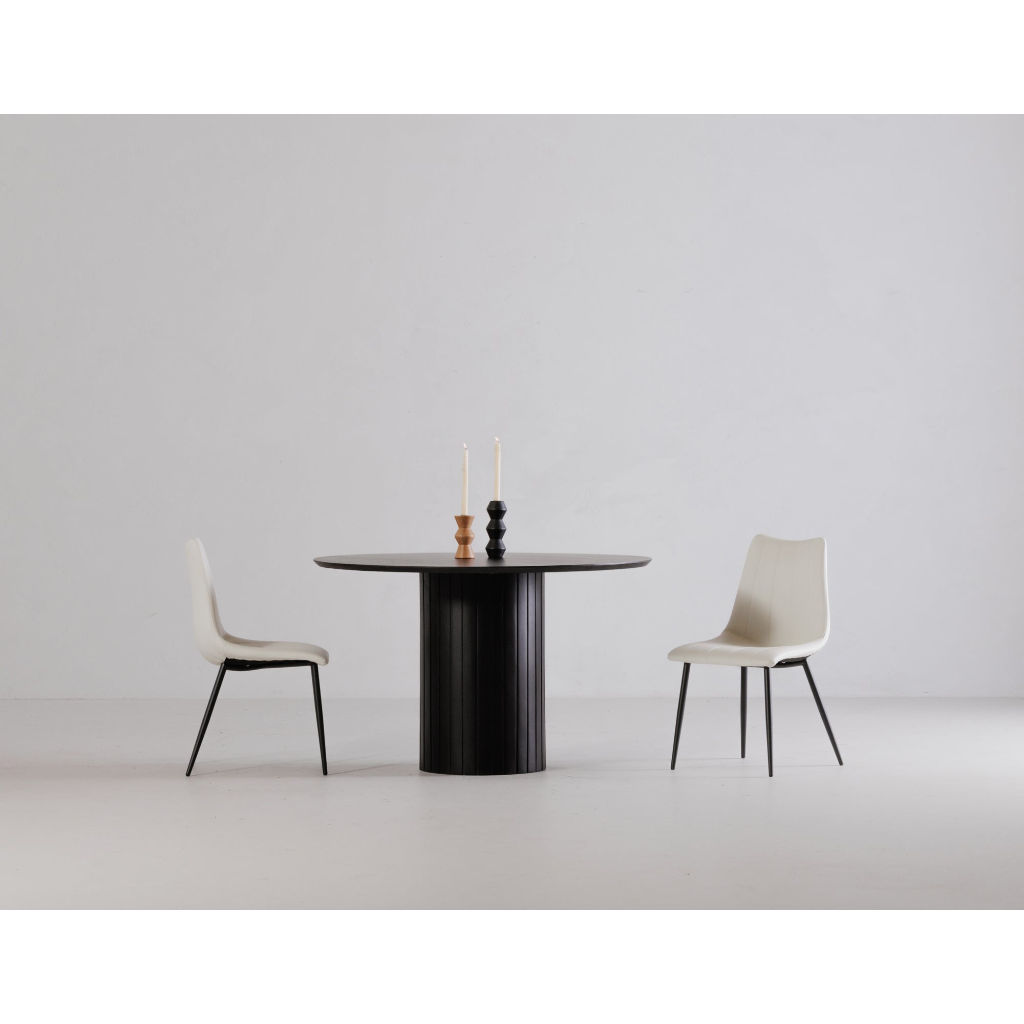 Povera Round Dining Table Black - Central Designs