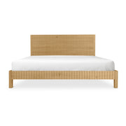 Povera Queen Bed Natural Oak