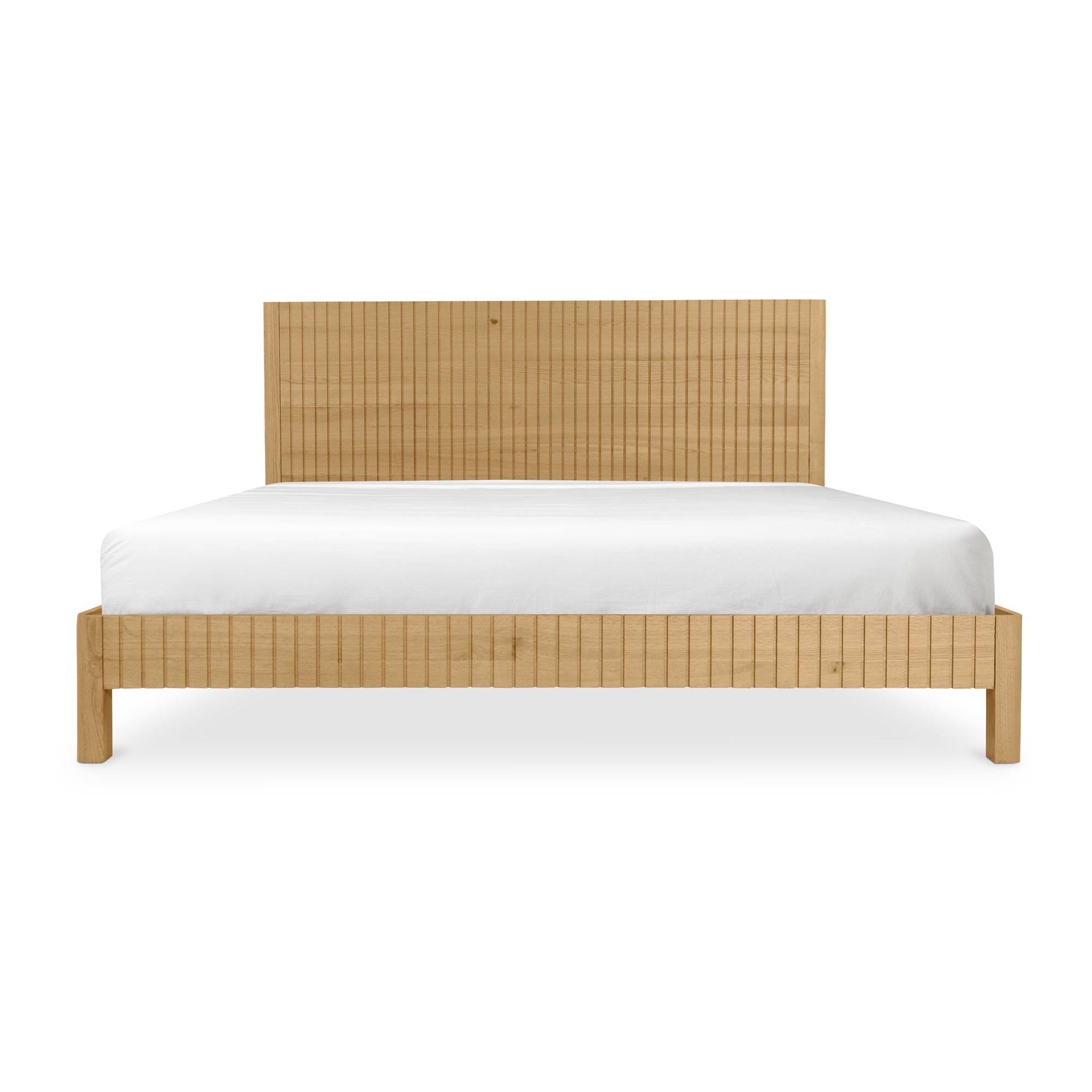Povera Queen Bed Natural Oak