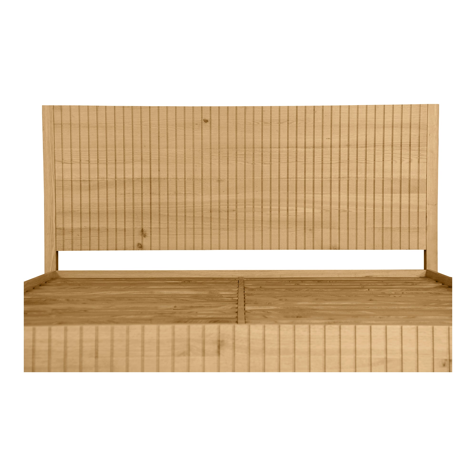 Povera Queen Bed Natural Oak