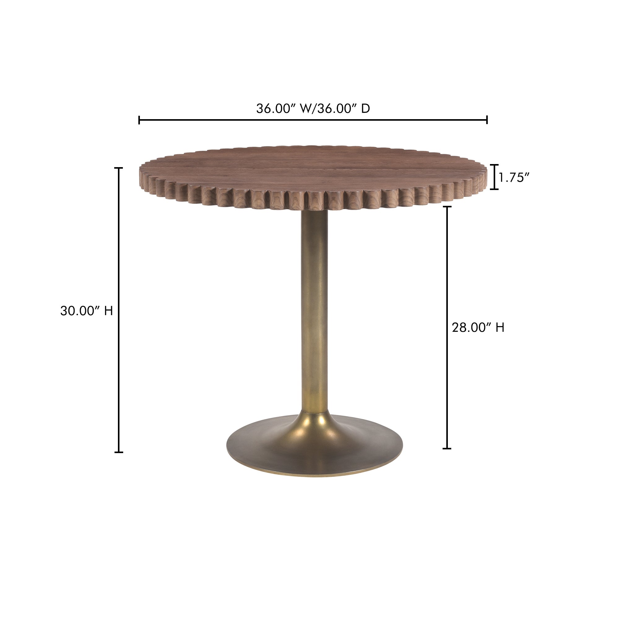 Nomi Cafe Table Brown - Central Designs