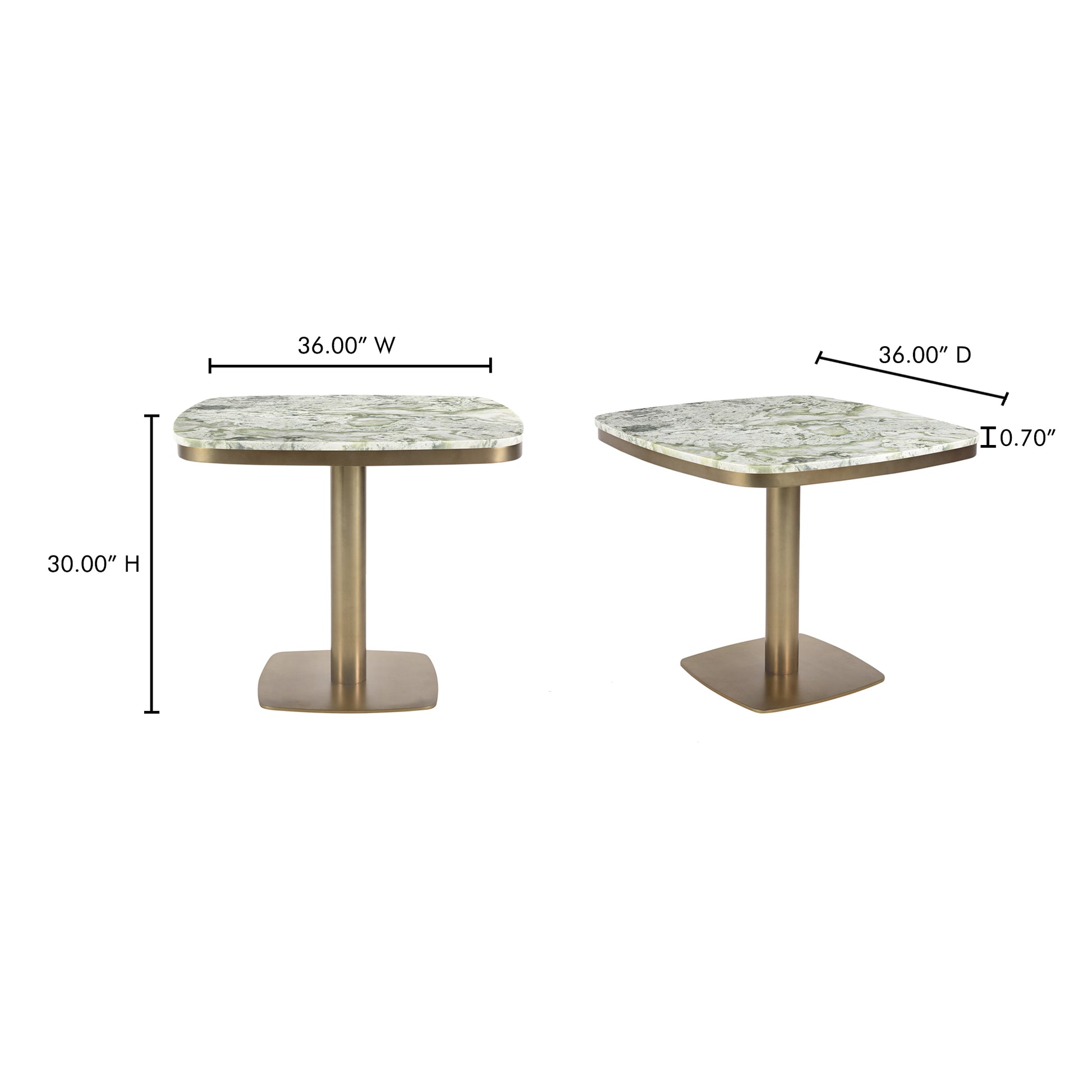 Celeste Cafe Table Green Onyx Marble - Central Designs