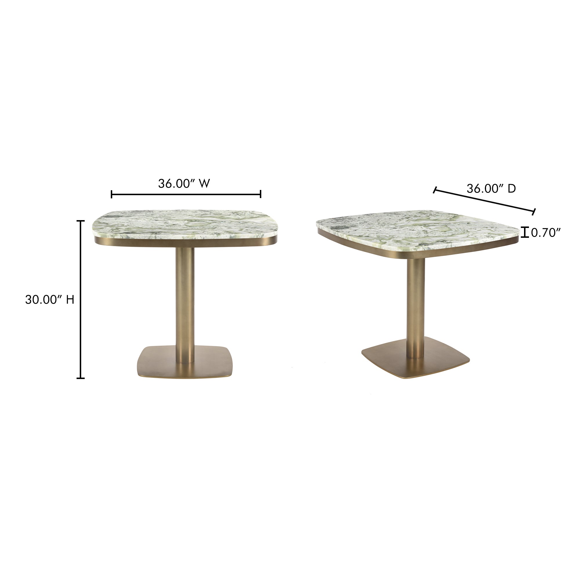 Celeste Cafe Table Green Onyx Marble - Central Designs