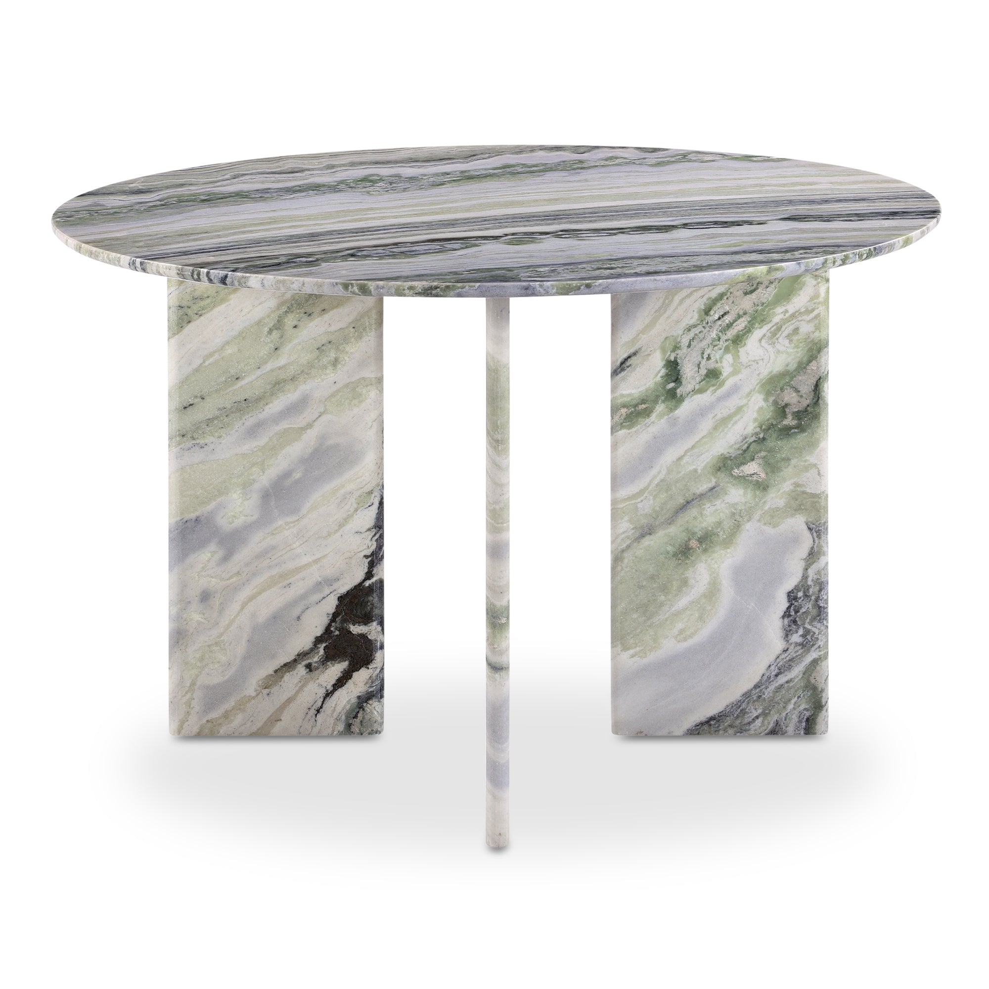 Celia Round Dining Table Green Onyx Marble