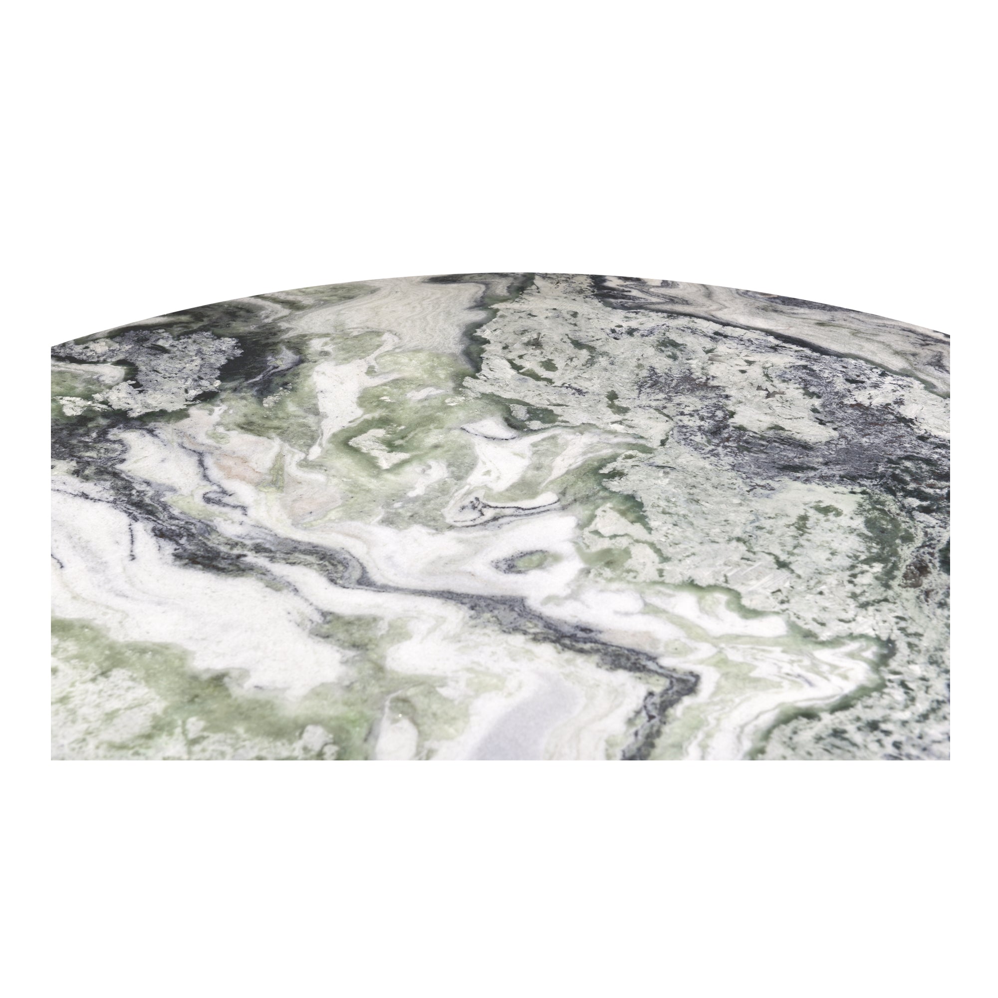 Celia Round Dining Table Green Onyx Marble