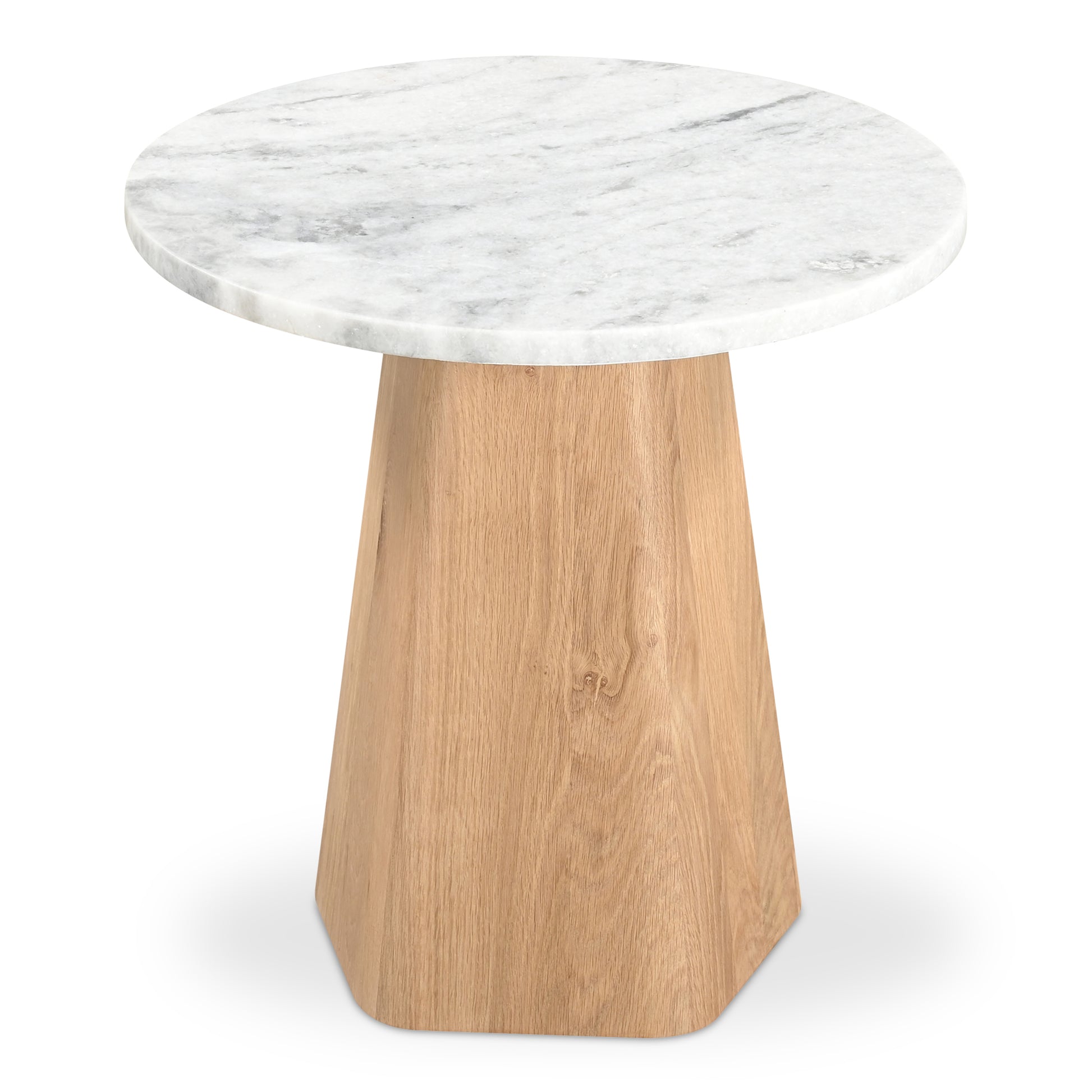 Evelyn Accent Table Ashen Grey Matrix Marble - Central Designs