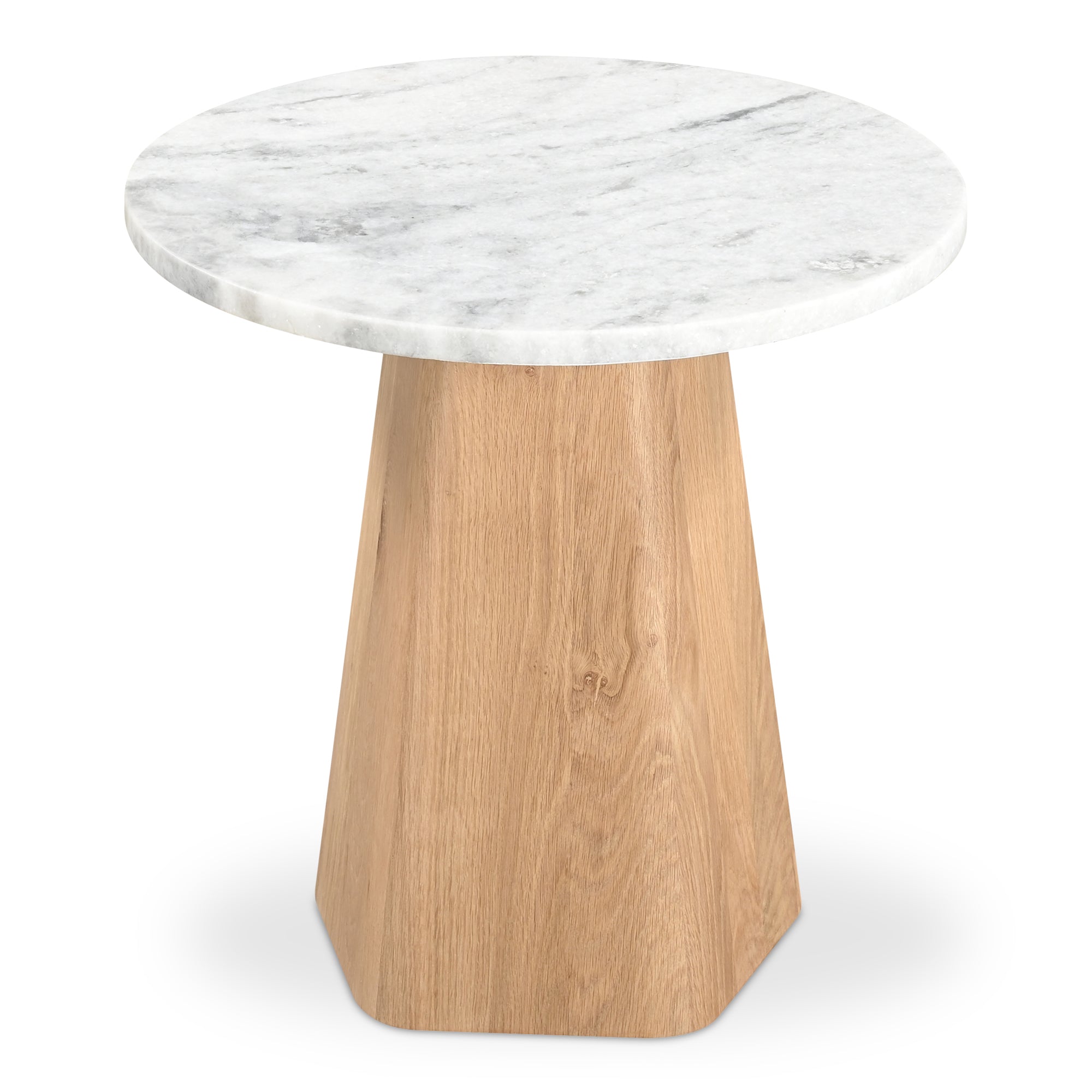 Evelyn Accent Table Ashen Grey Matrix Marble - Central Designs