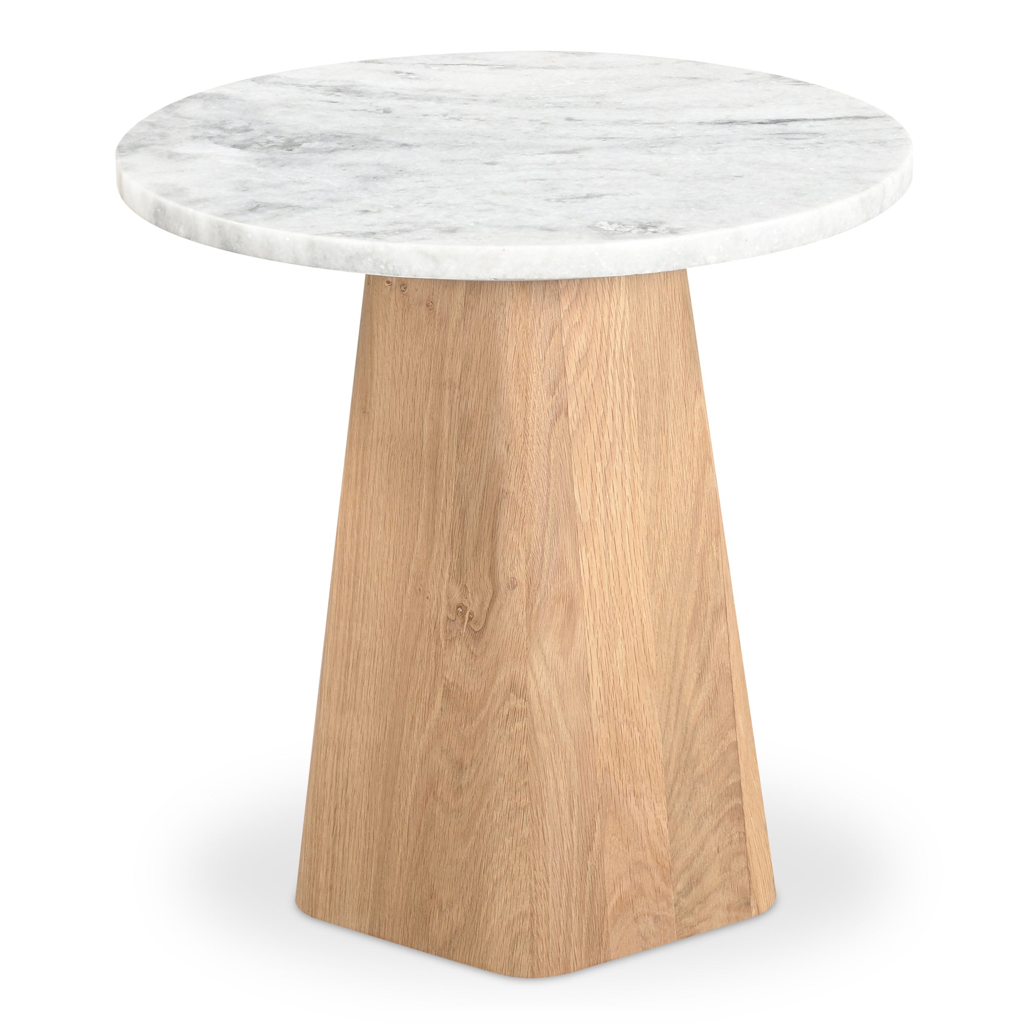 Evelyn Accent Table Ashen Grey Matrix Marble - Central Designs