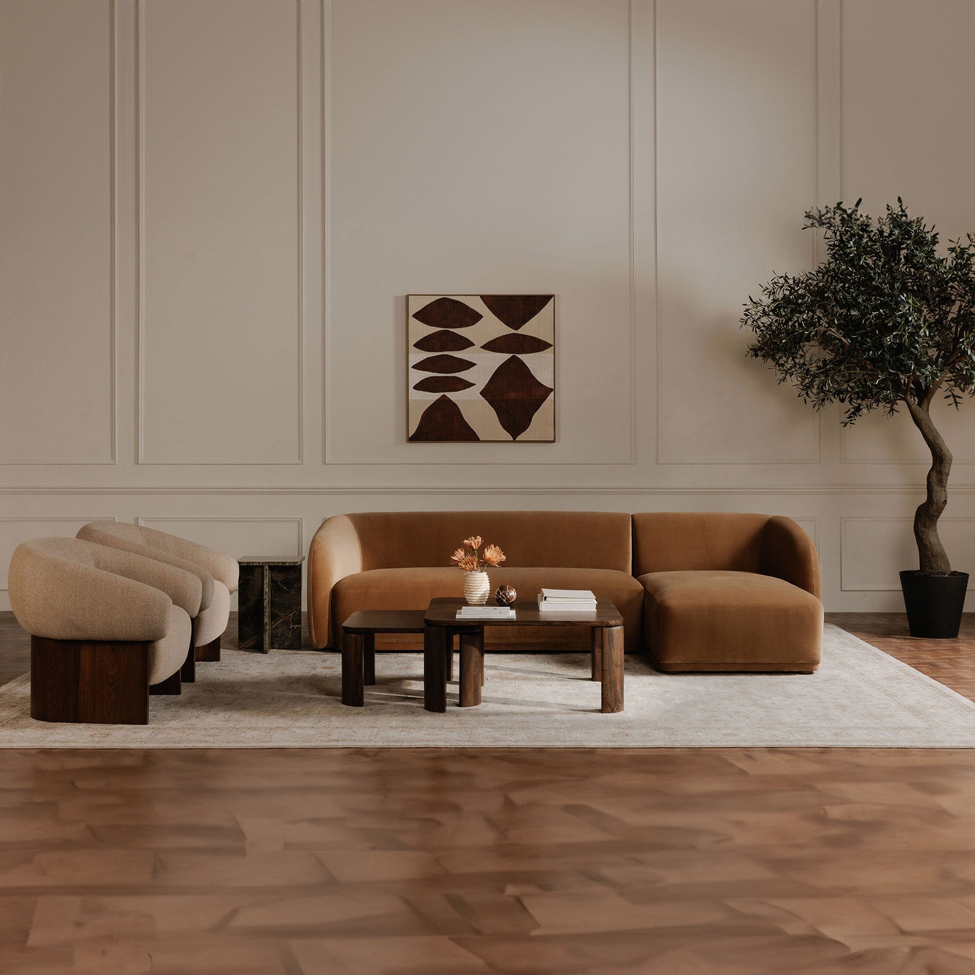 Bailey Nesting Coffee Table Deep Brown - Central Designs