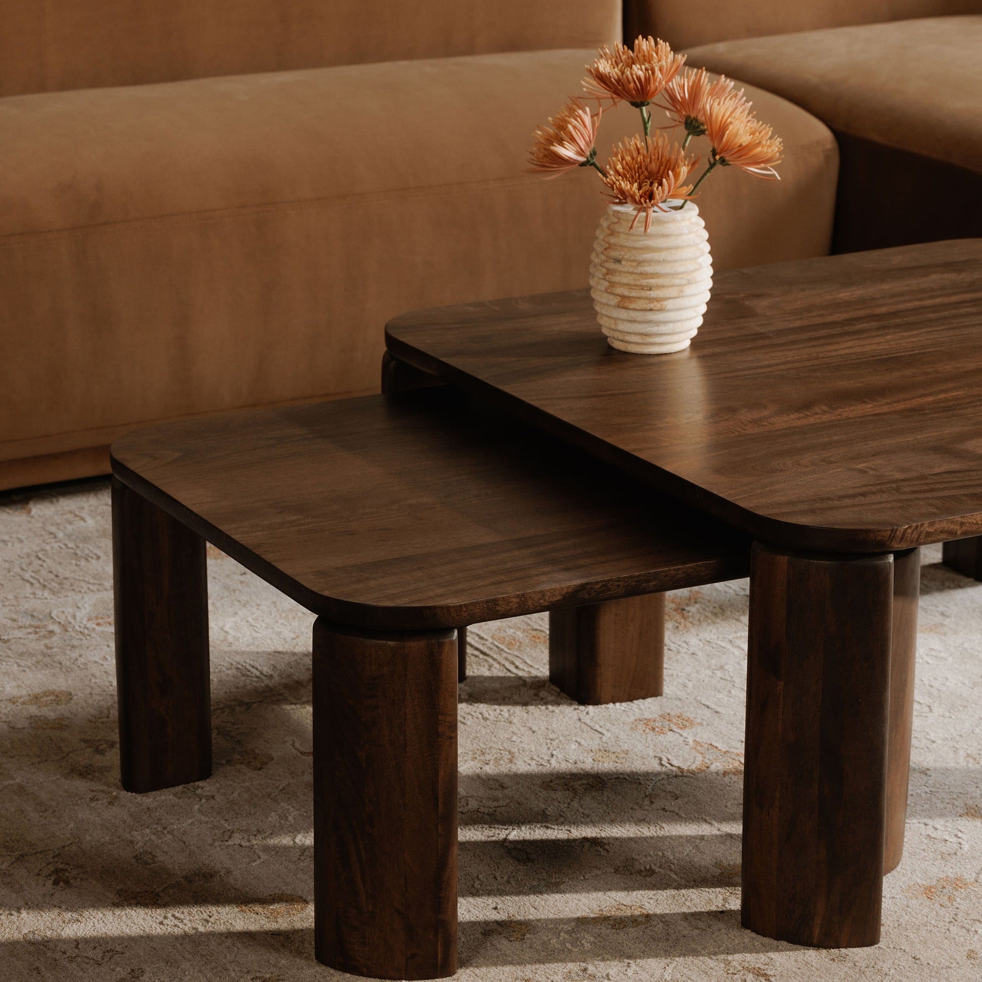 Bailey Nesting Coffee Table Deep Brown - Central Designs