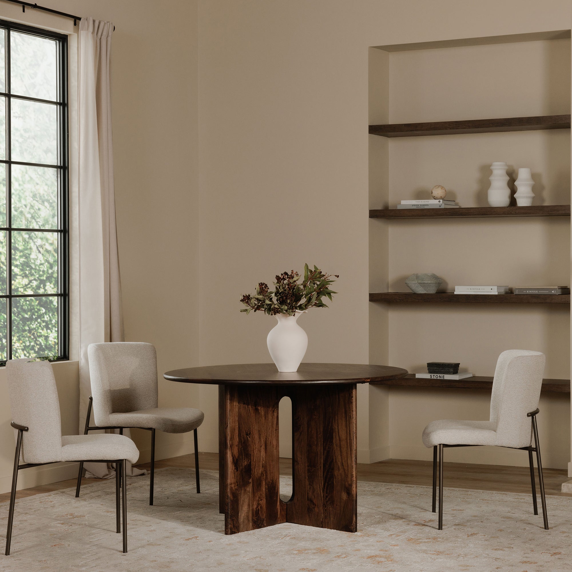 Stanley Dining Table Dark Brown