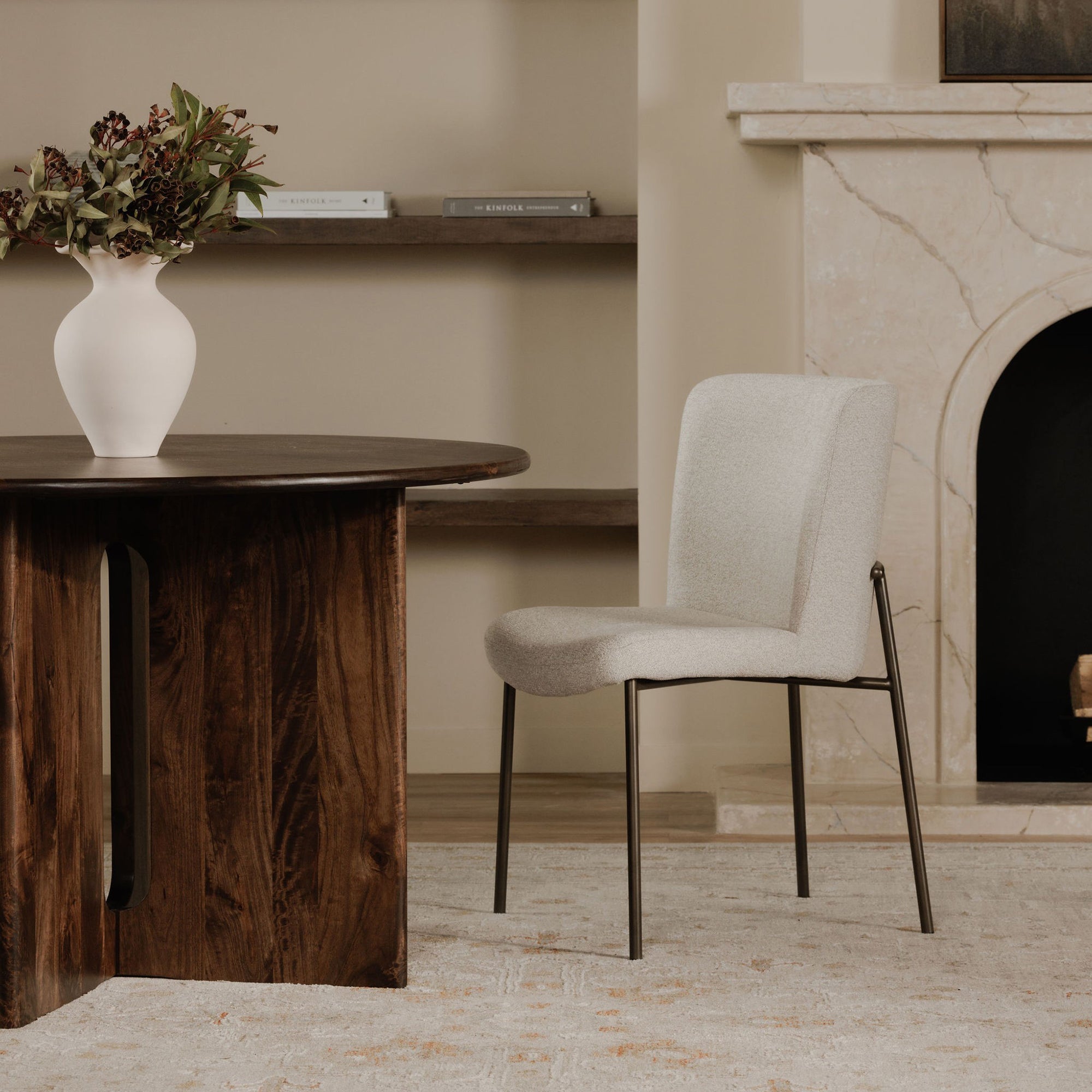 Stanley Dining Table Dark Brown