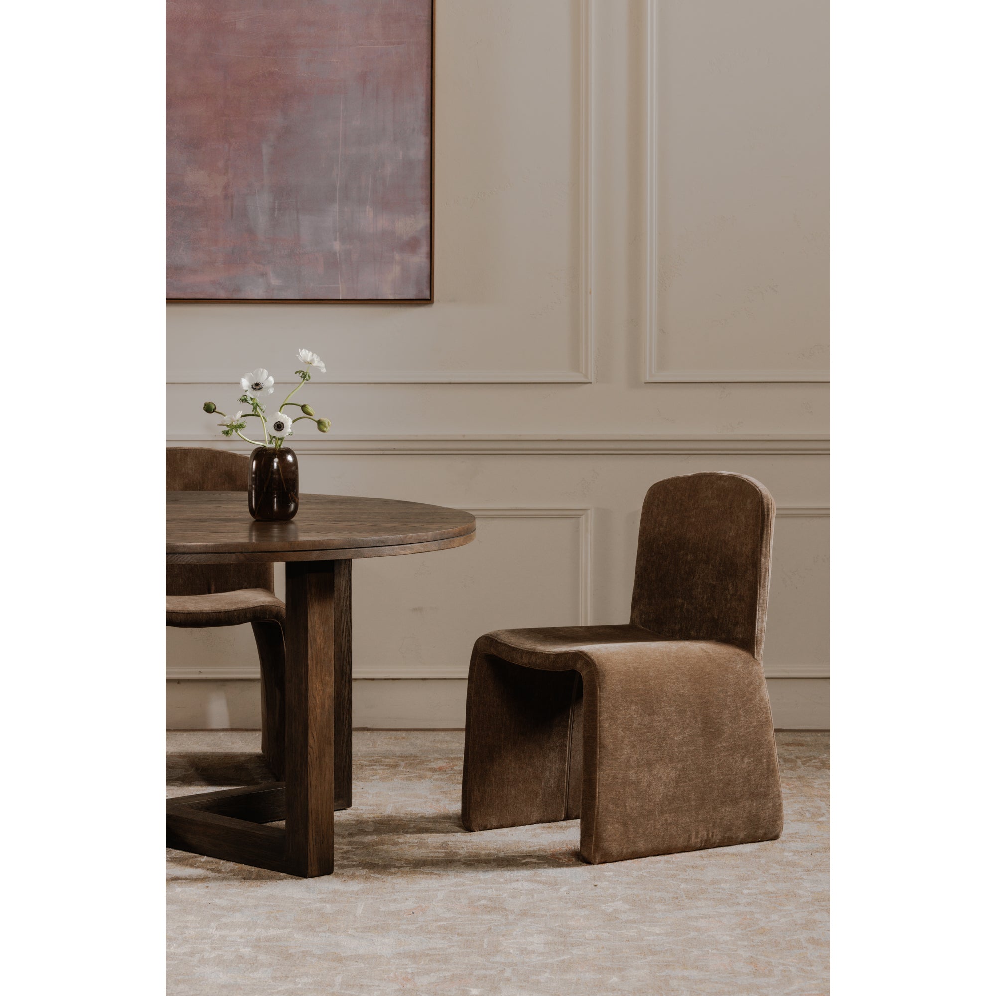 Joel Dining Table Dark Brown