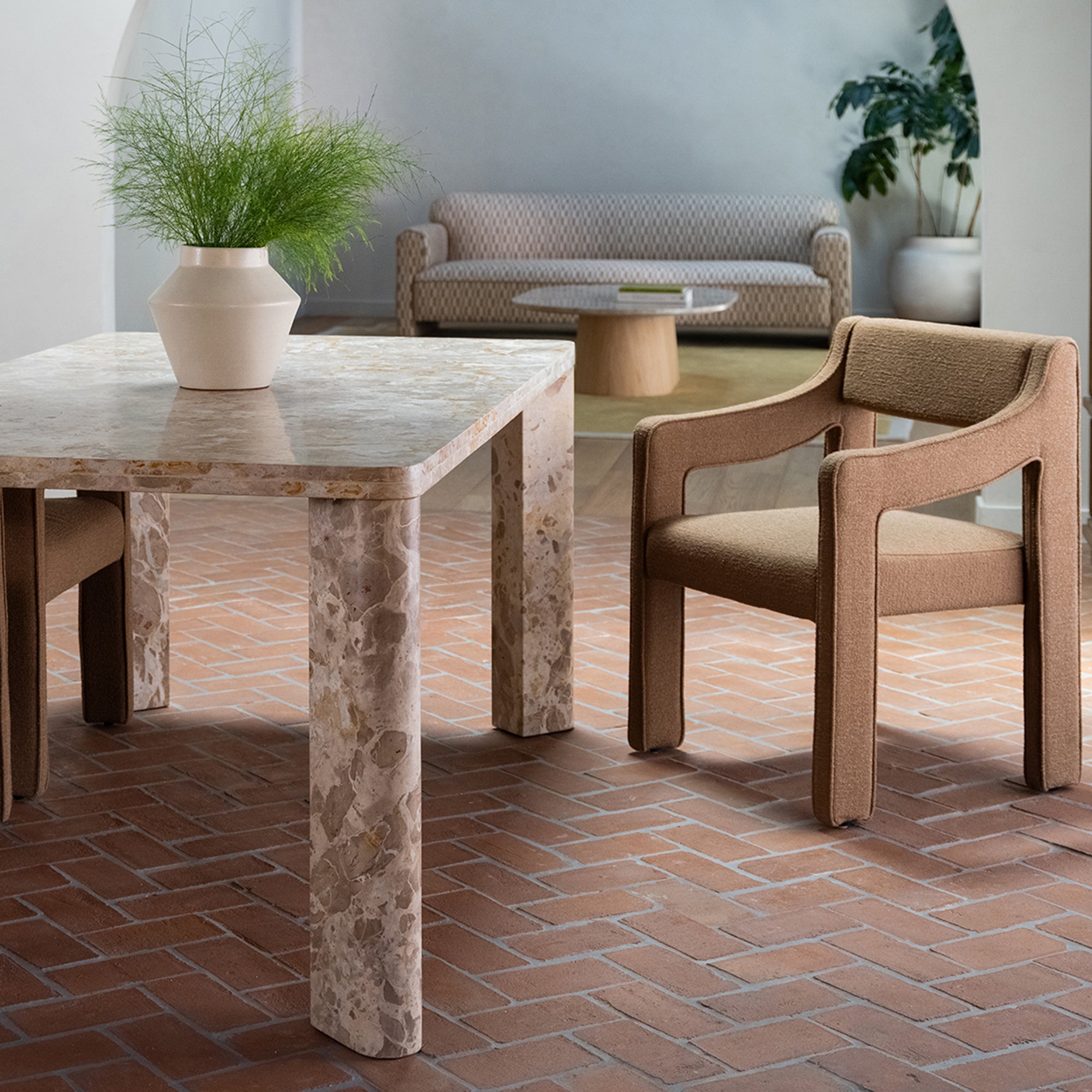 Segment Dining Table Panther Stone Beige - Central Designs