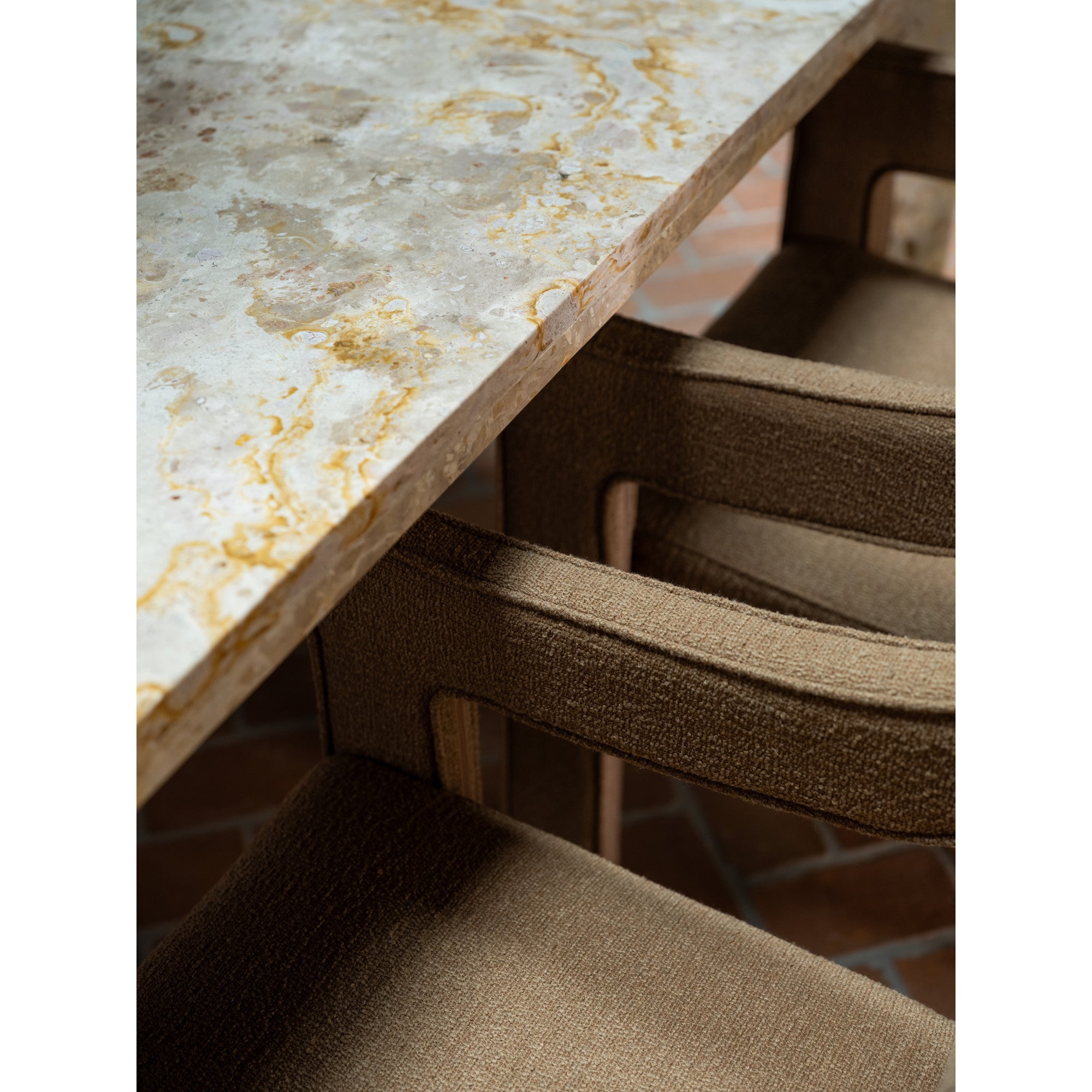 Segment Dining Table Panther Stone Beige - Central Designs