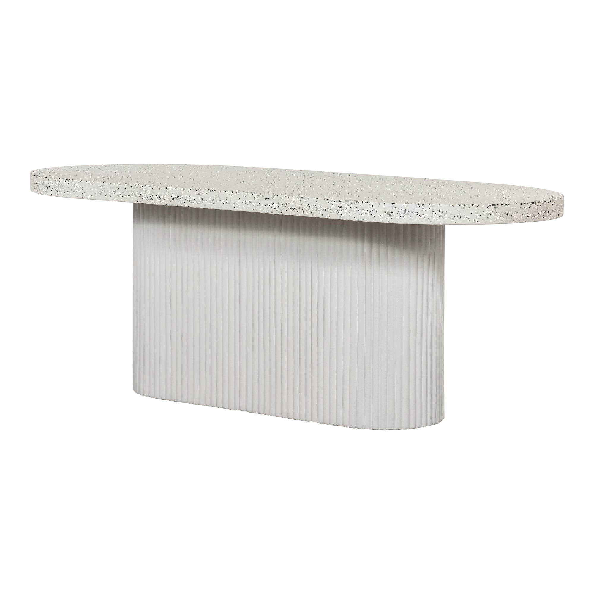 Lyon Outdoor Dining Table White Terrazzo - Central Designs