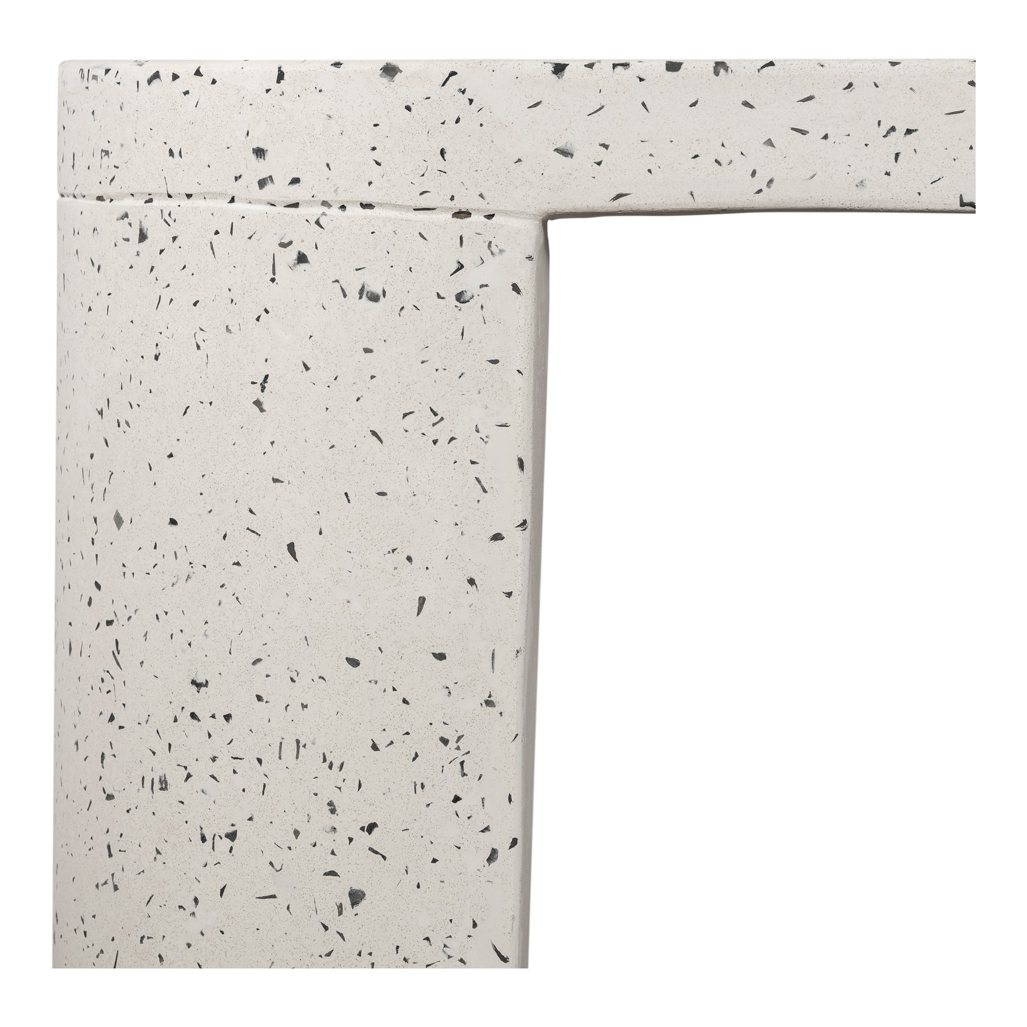 Lyon Outdoor Bench White Terrazzo - Central Designs