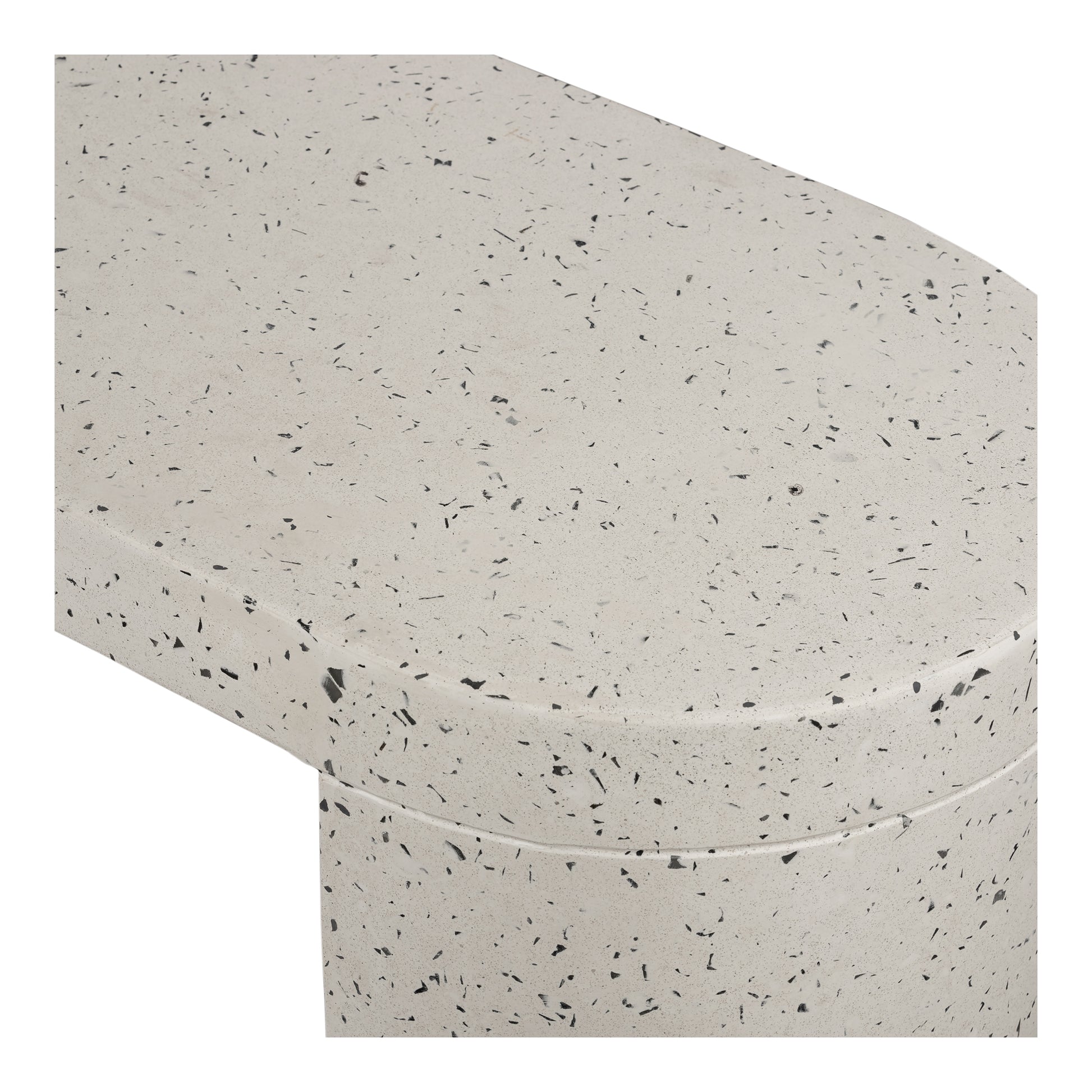 Lyon Outdoor Bench White Terrazzo - Central Designs