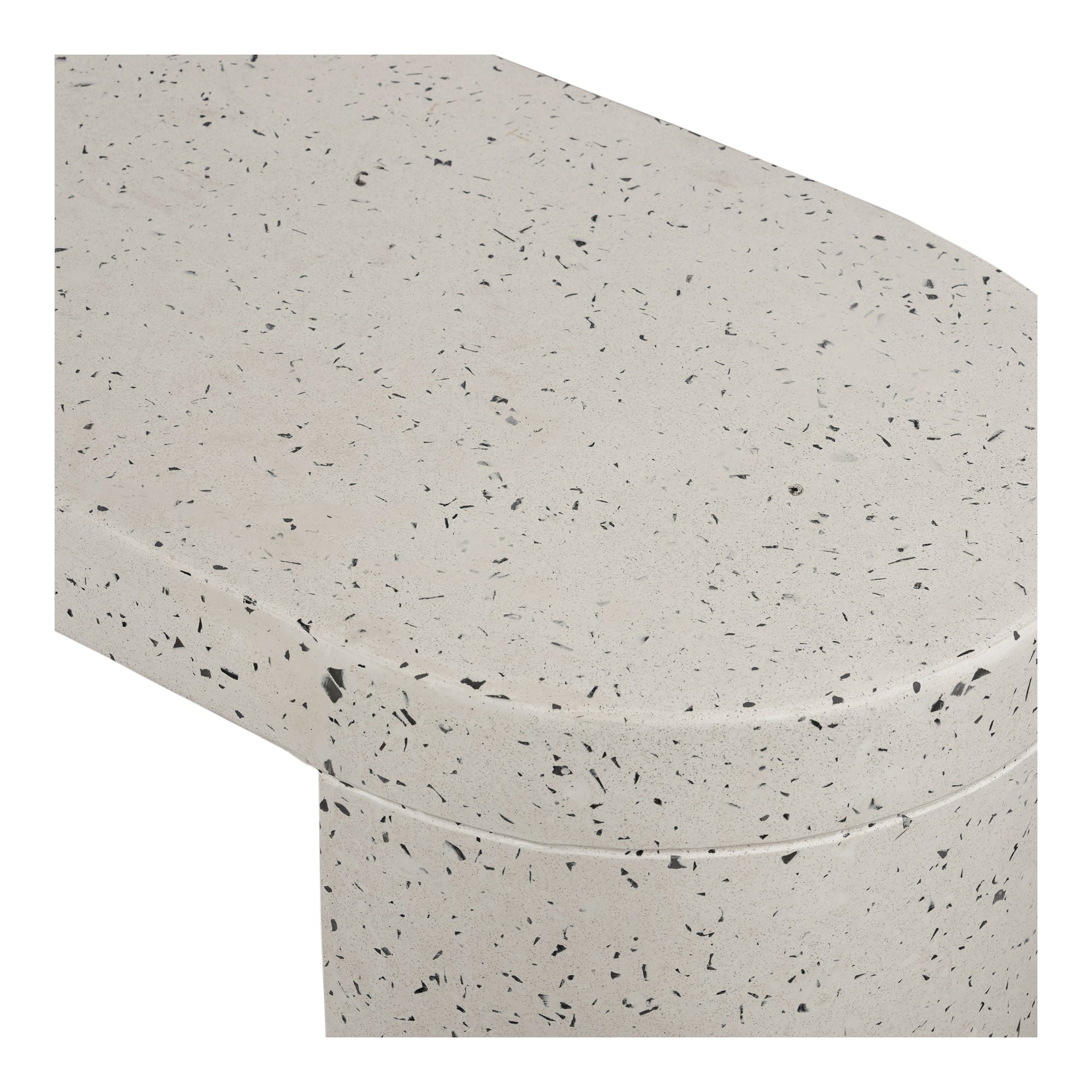 Lyon Outdoor Bench White Terrazzo - Central Designs