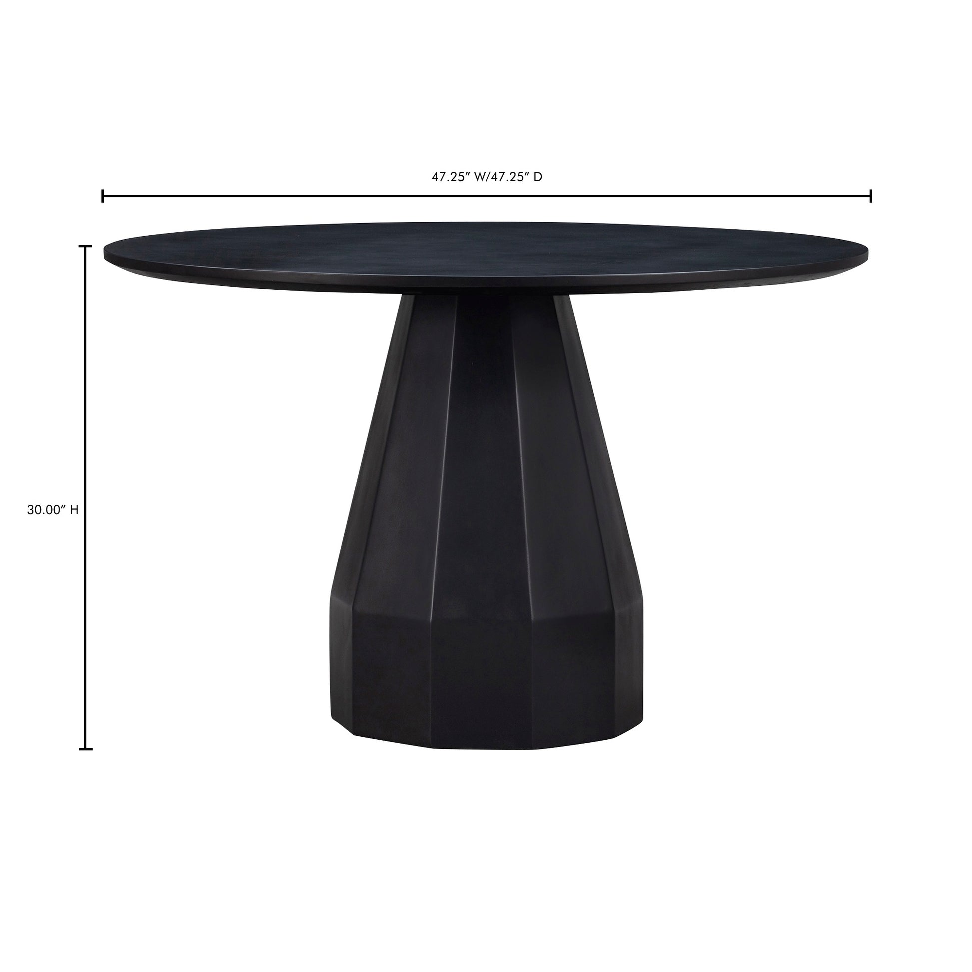 Templo Outdoor Dining Table Black - Central Designs