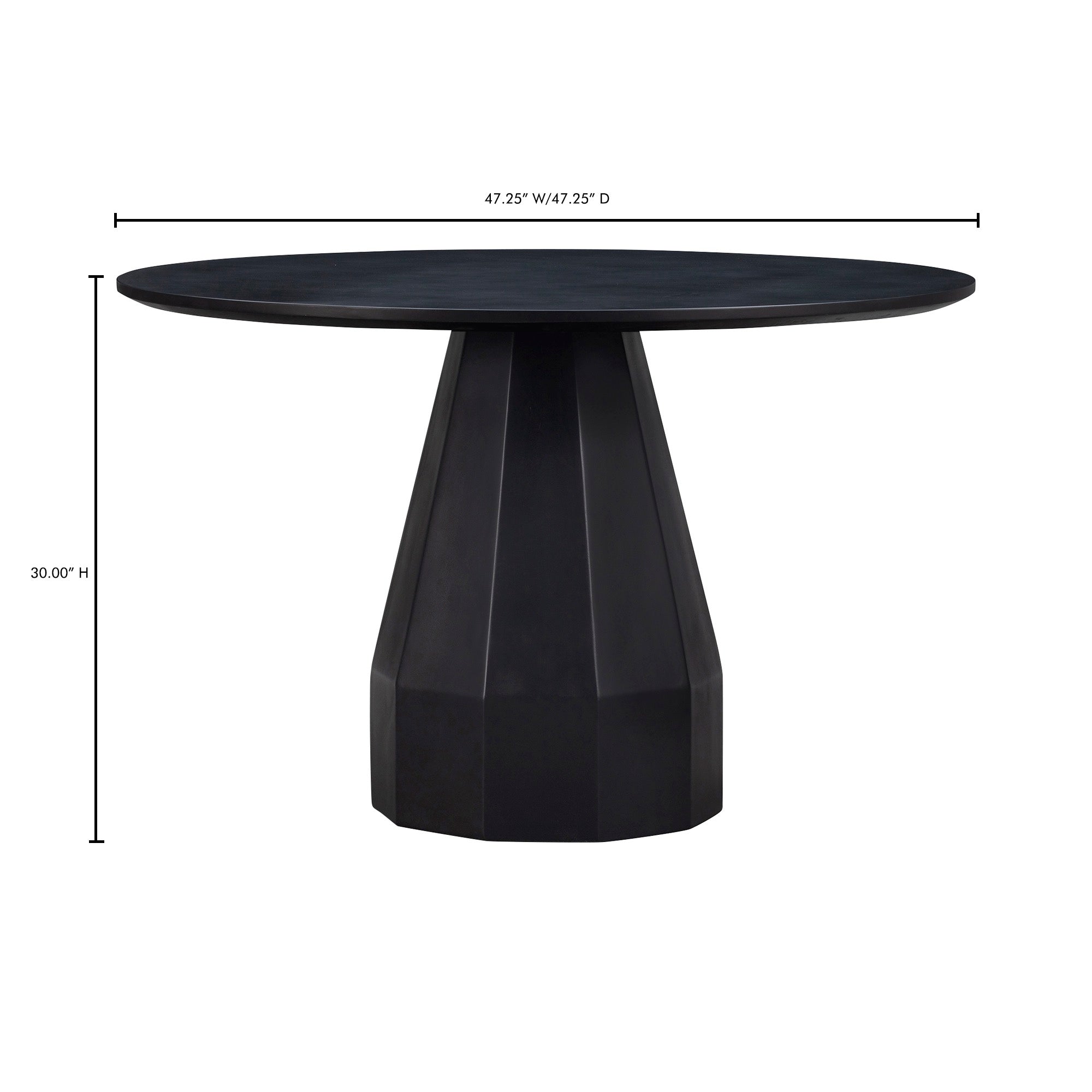 Templo Outdoor Dining Table Black - Central Designs