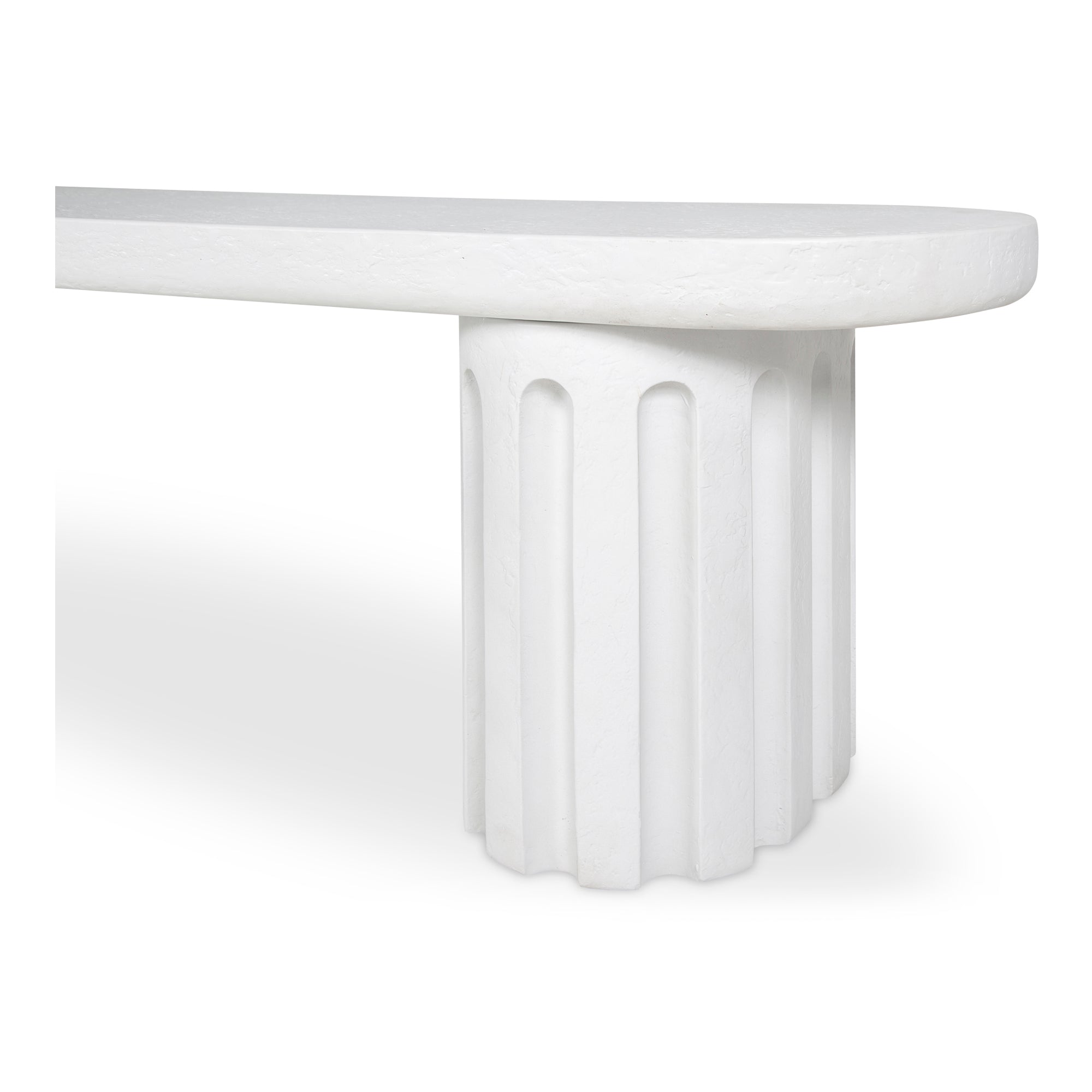Eris Outdoor Dining Bench White - Central Designs