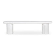 Eris Outdoor Dining Bench White - Central Designs
