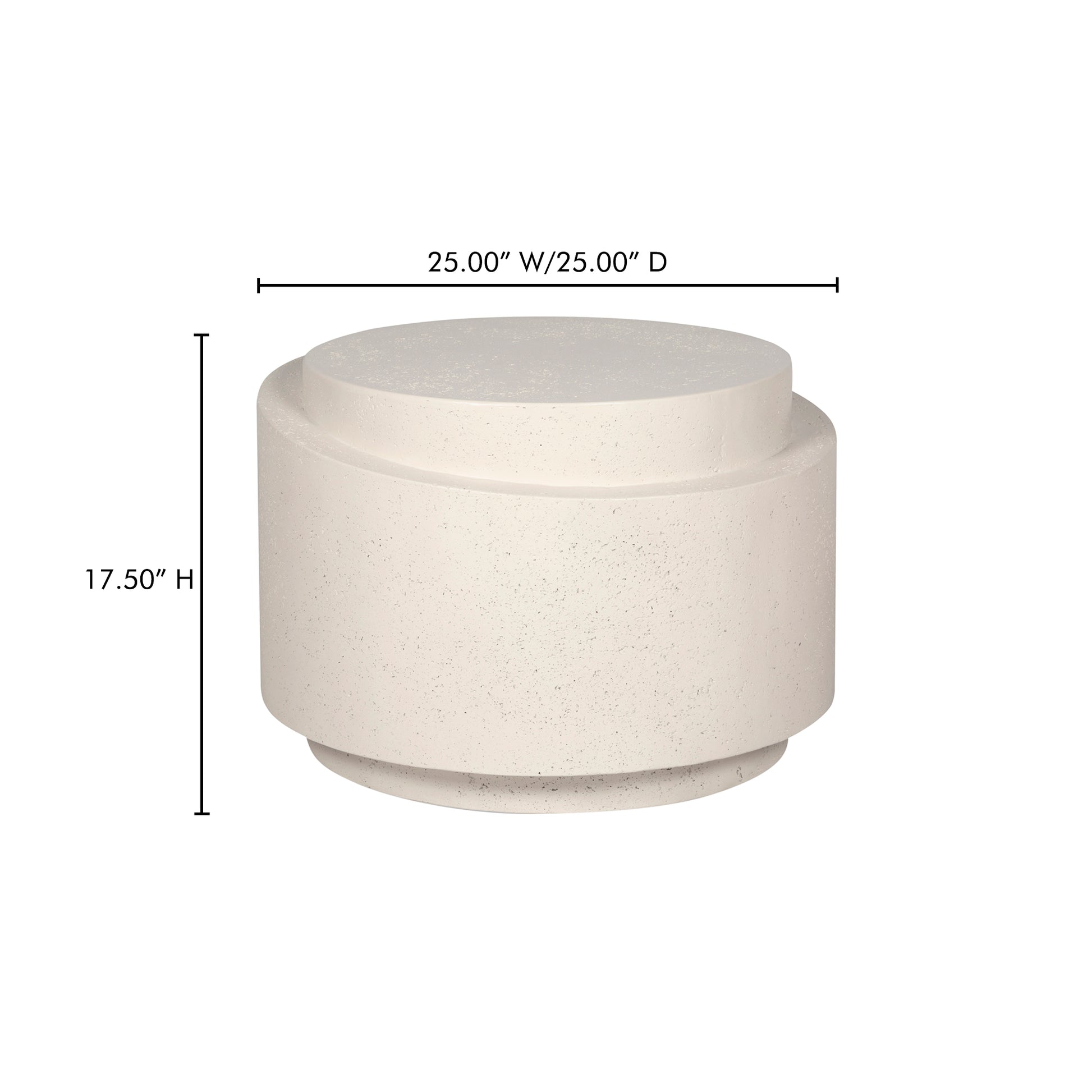 Cosmo Outdoor Accent Table Off White - Central Designs
