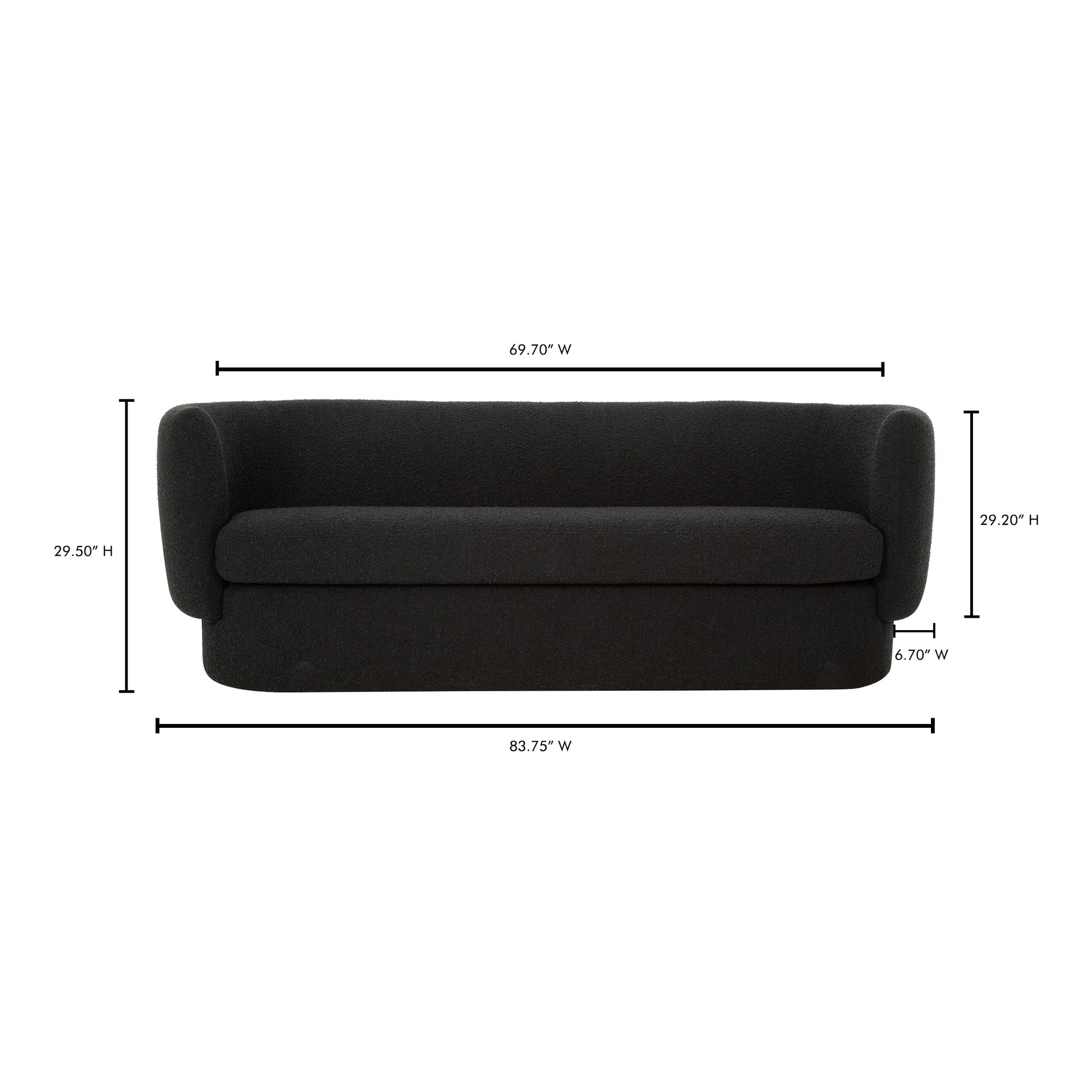 Koba Sofa Maya Black - Central Designs